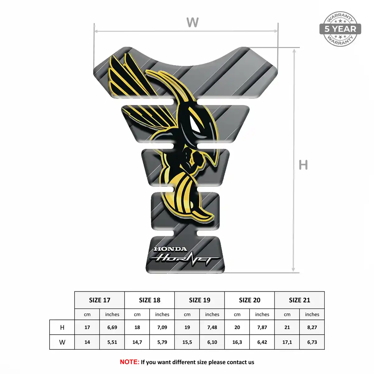 Honda Tank Pads Protector Opulent Line