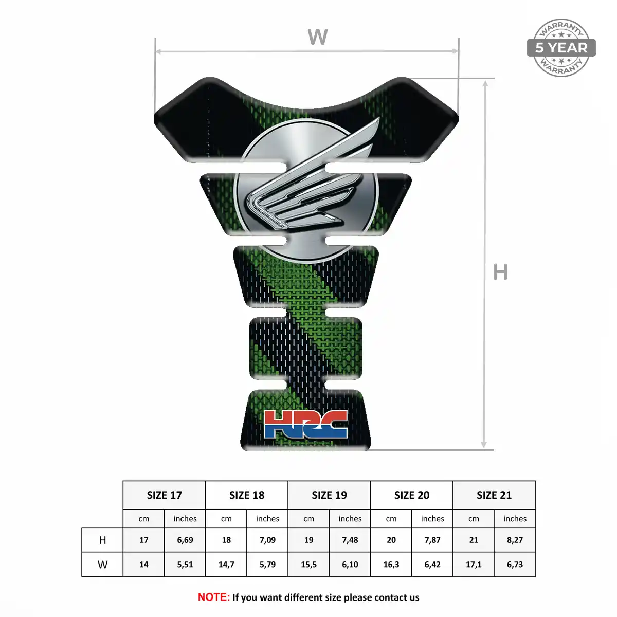 Honda Tank Pads Protector Prime Quality