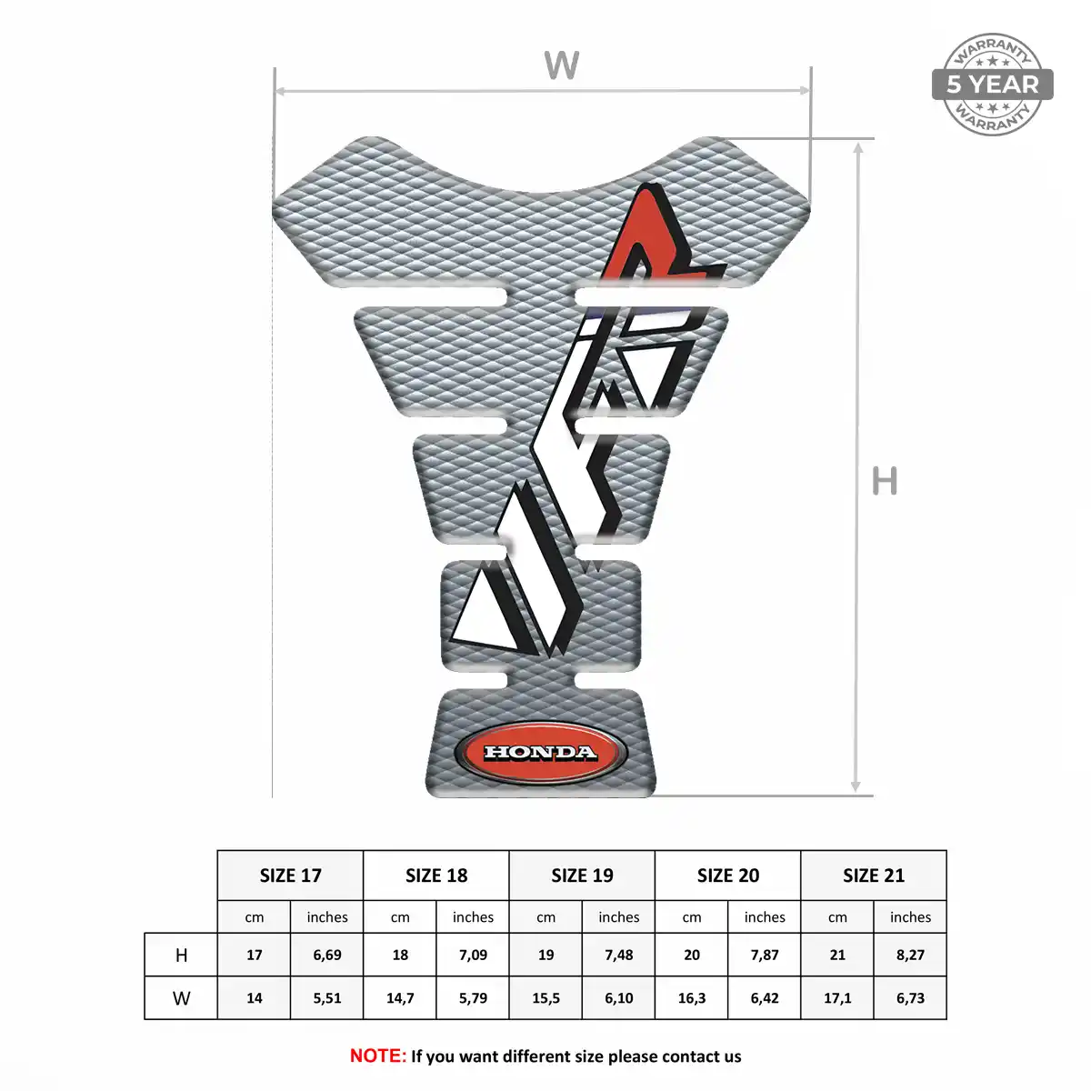 Honda Tank Pads Signature Grade