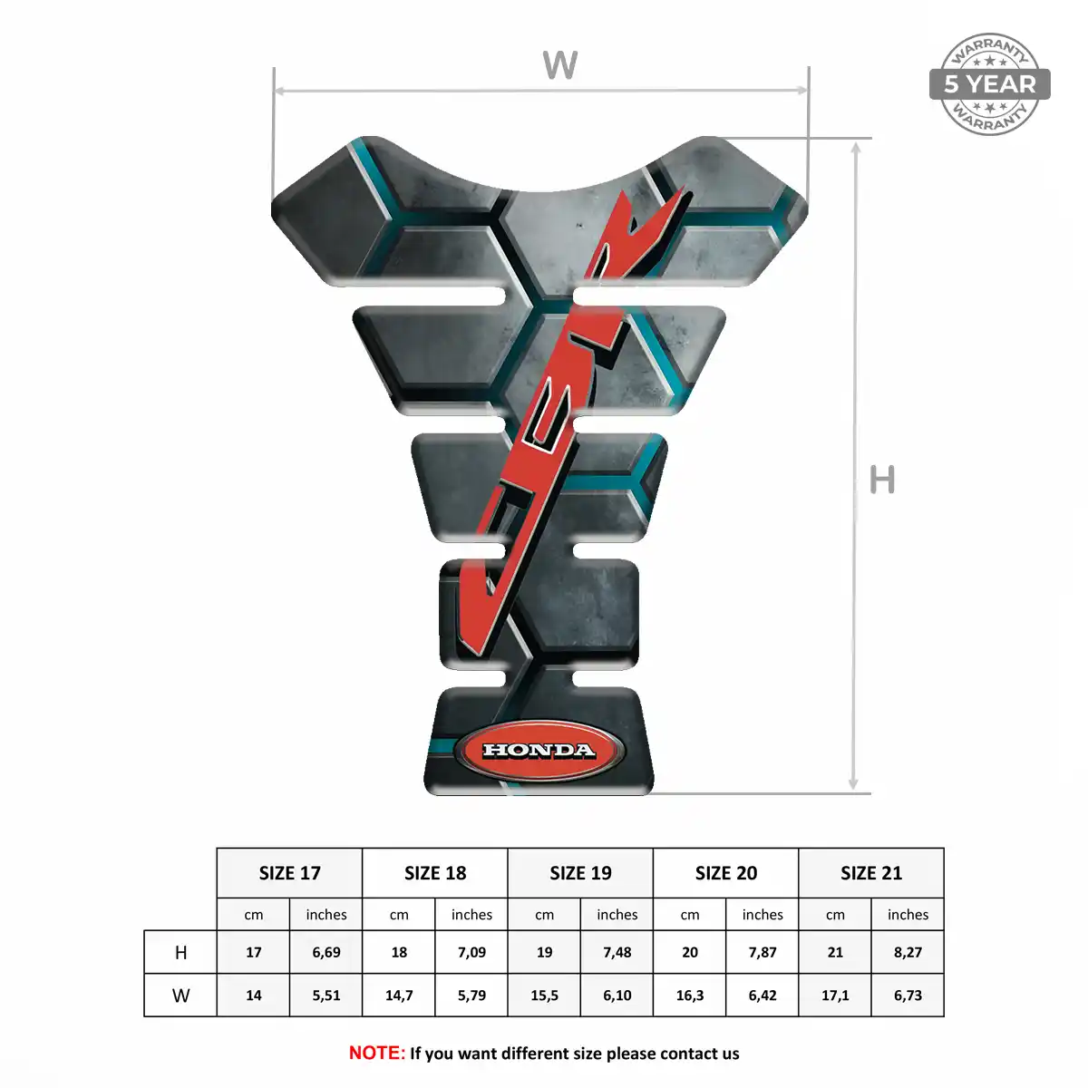 Honda Tank Pads Superior Craft