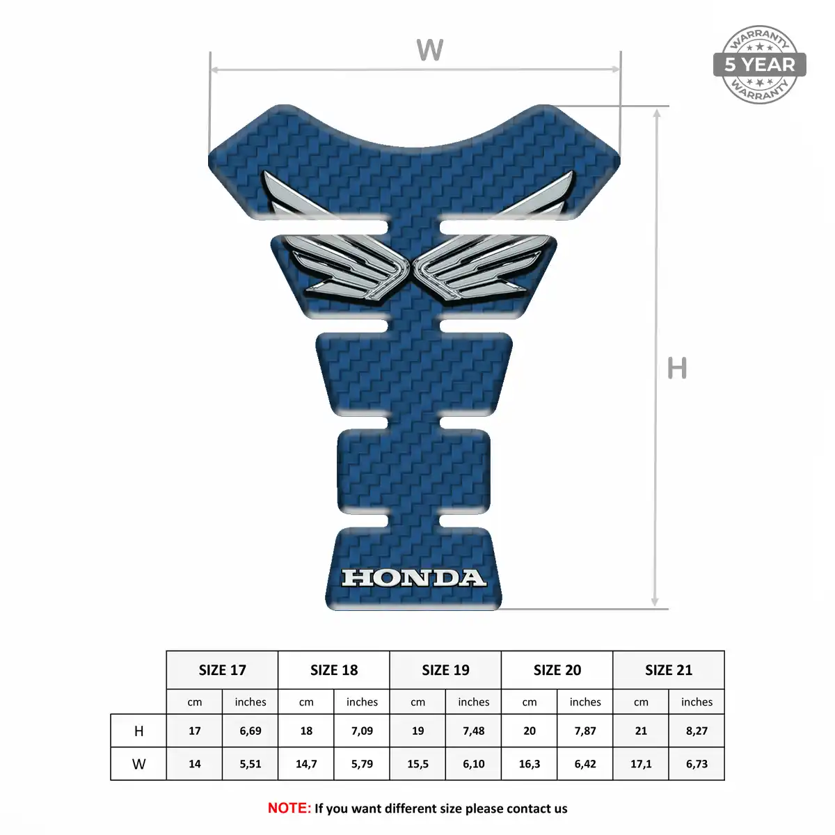 Honda Tank Protector Fuse Motorbike Elite Edition