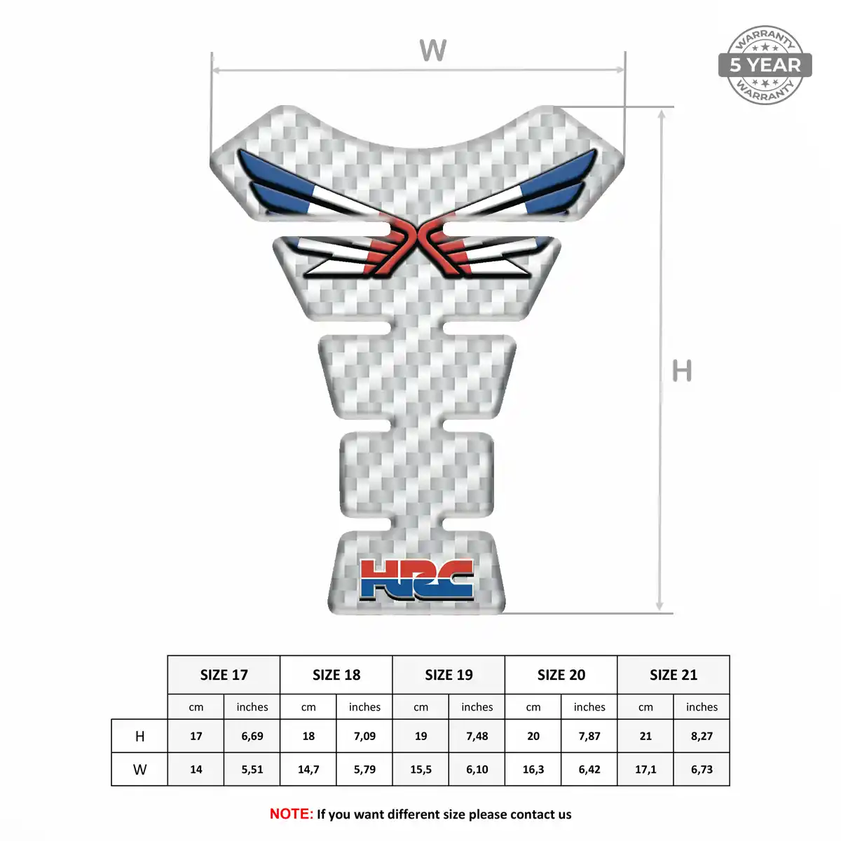 Honda Tank Protector Fuse Motorbike Noble Edition