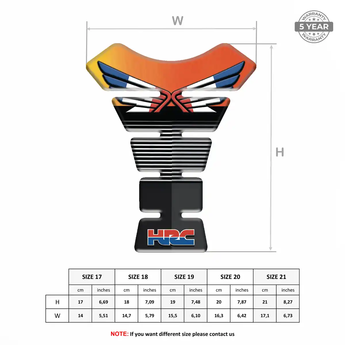 Honda Tank Protector Fuse Motorbike Prime Quality