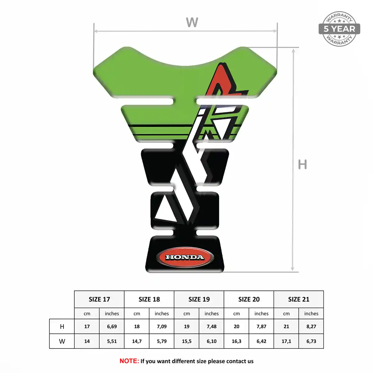 Honda Tank Protector Fuse Motorbike Refined Design