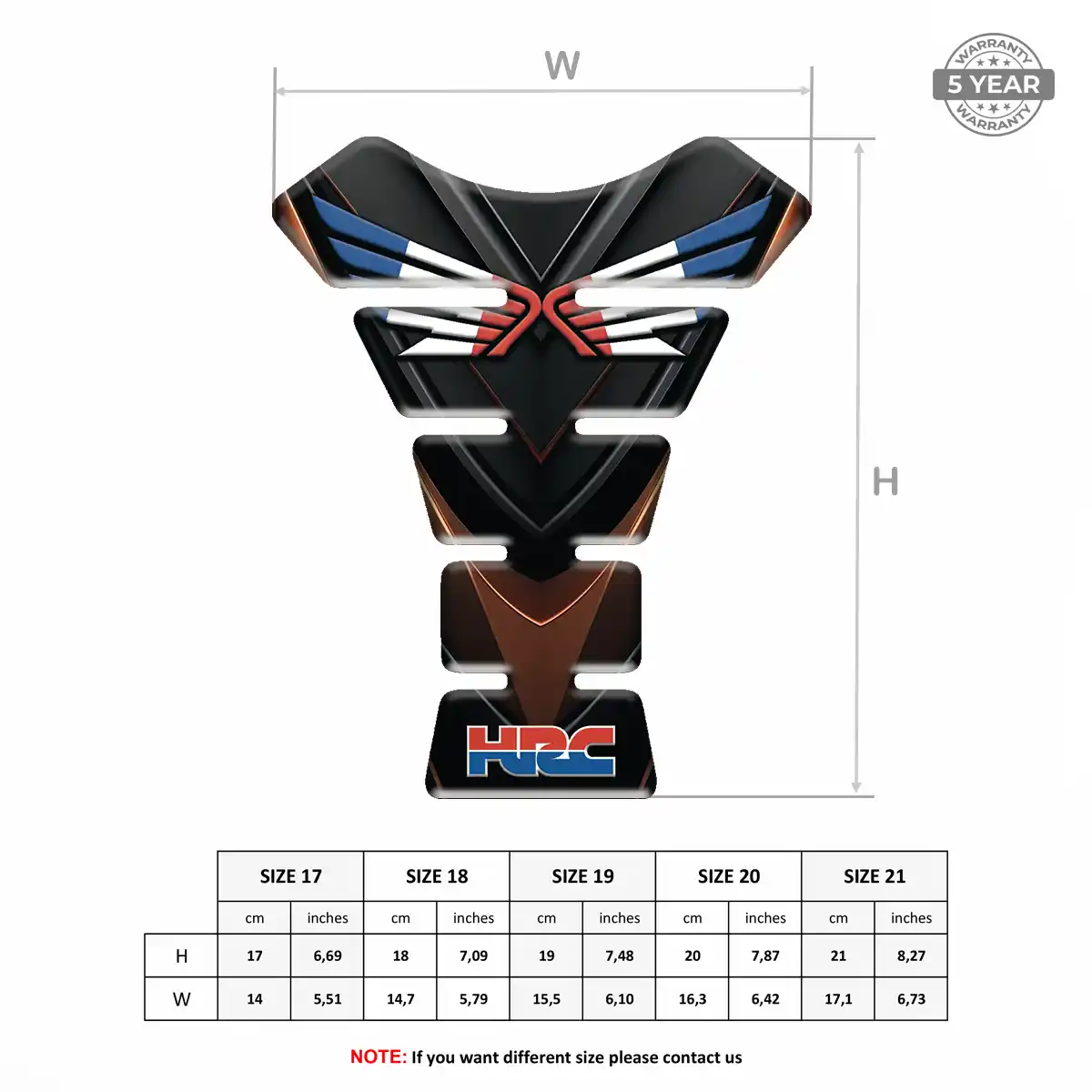 Honda Tank Protector Fuse Motorbike Resin Elite