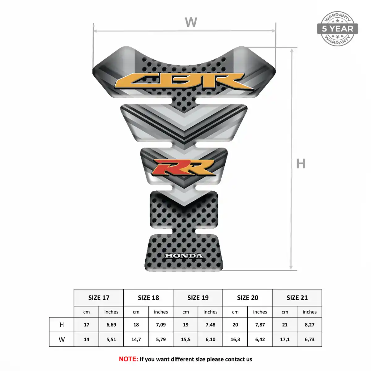 Honda Tank Protector Fuse Motorcycle Elite Edition
