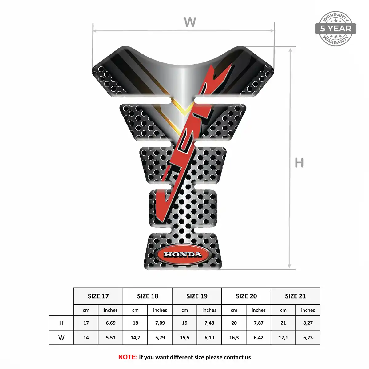 Honda Tank Protector Fuse Noble Edition