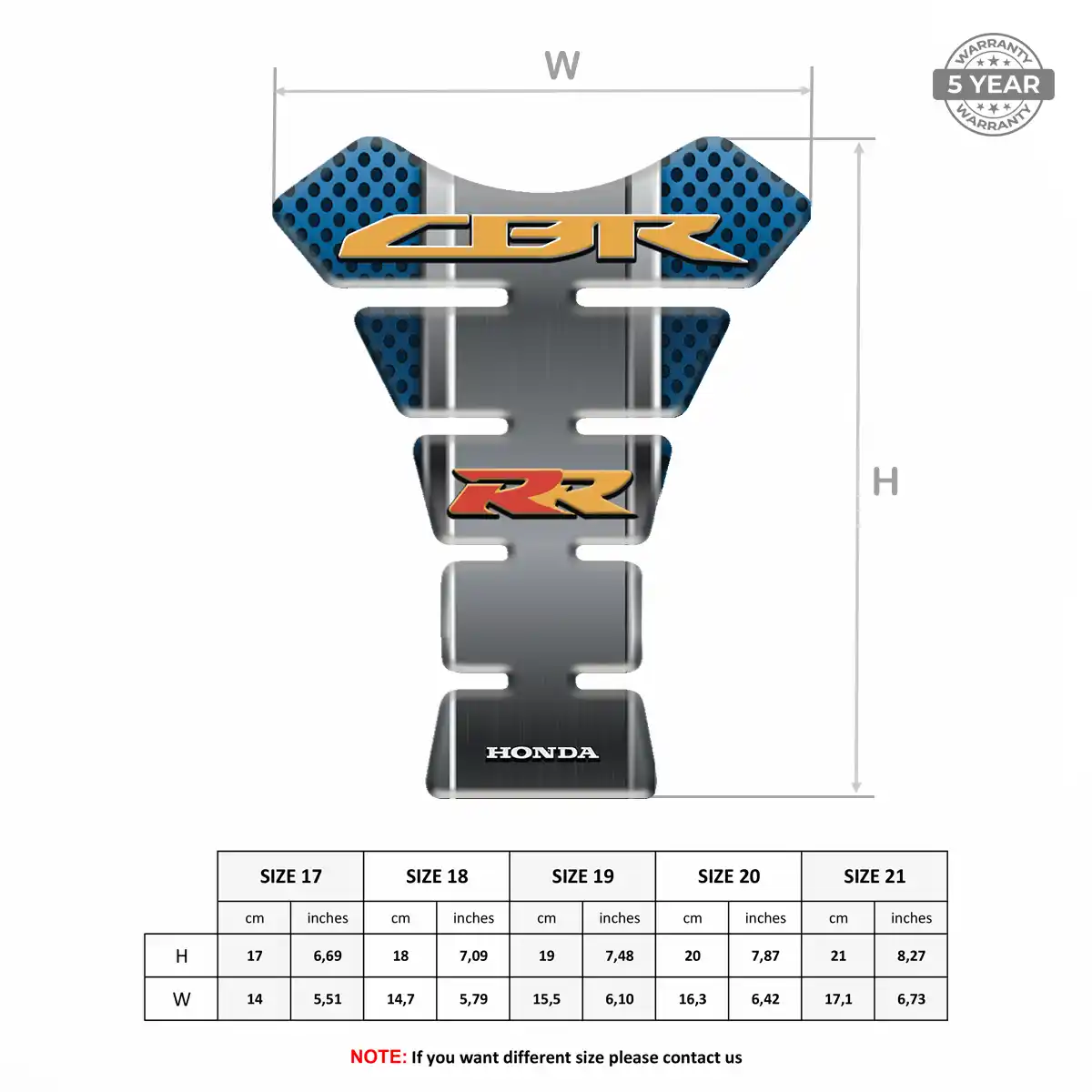 Honda Tank Protector Fuse Opulent Line