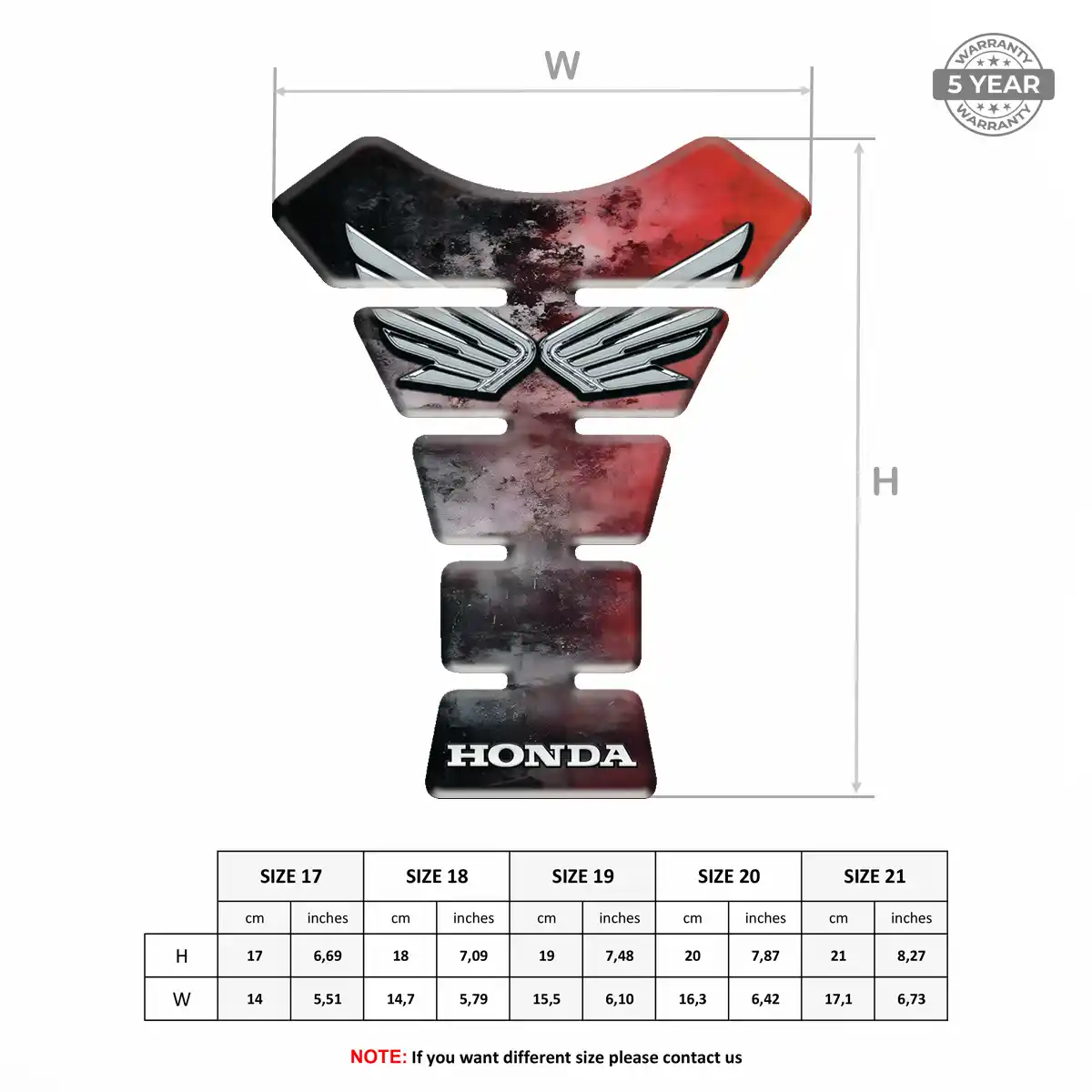 Honda Tank Protector Fuse Prestige Line
