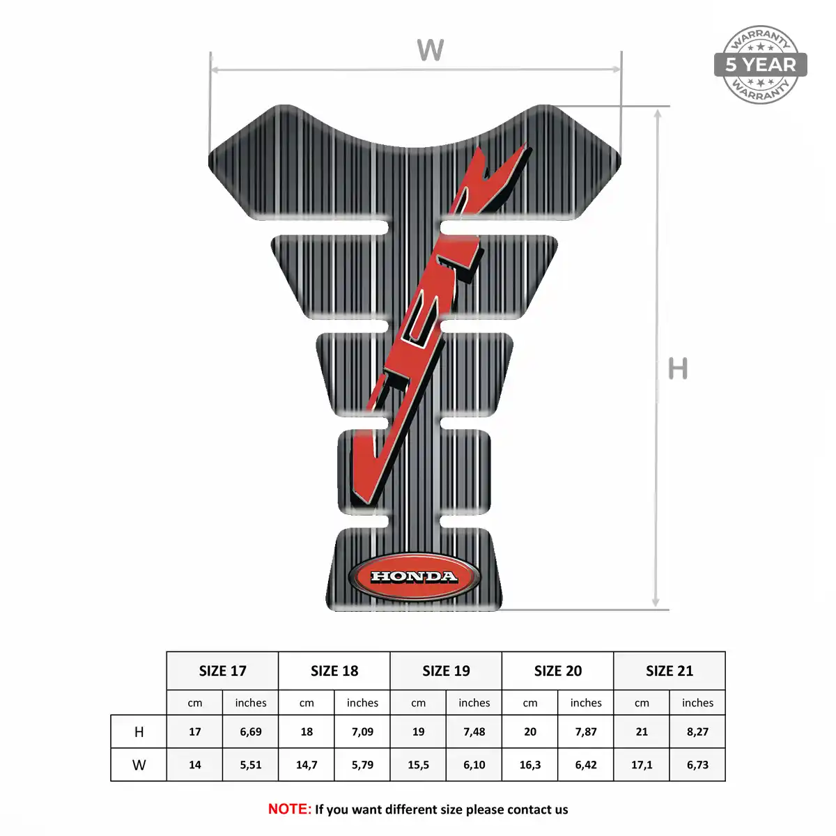 Honda Tank Protector Fuse Signature Grade