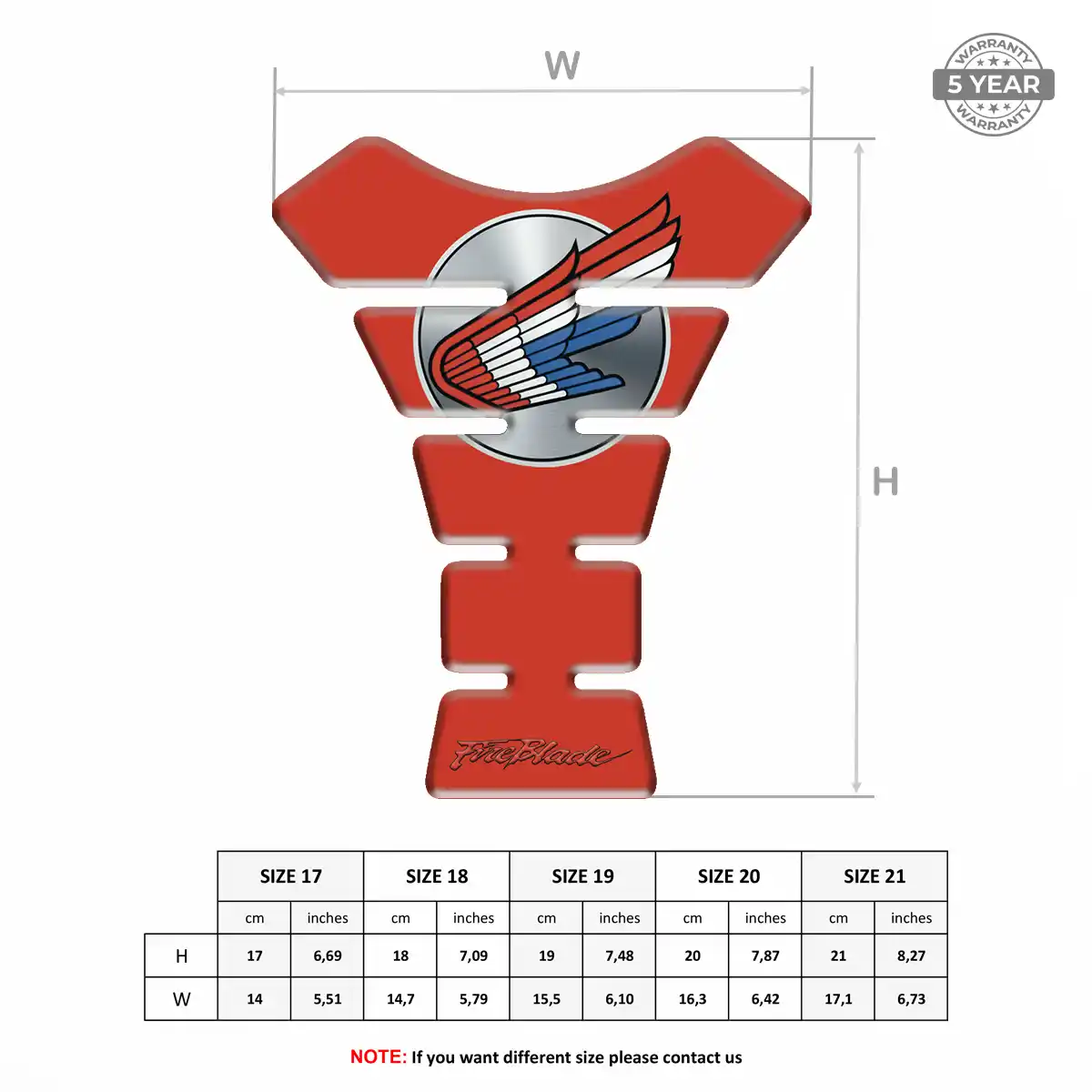 Honda Tank Protector Guard Elite Edition