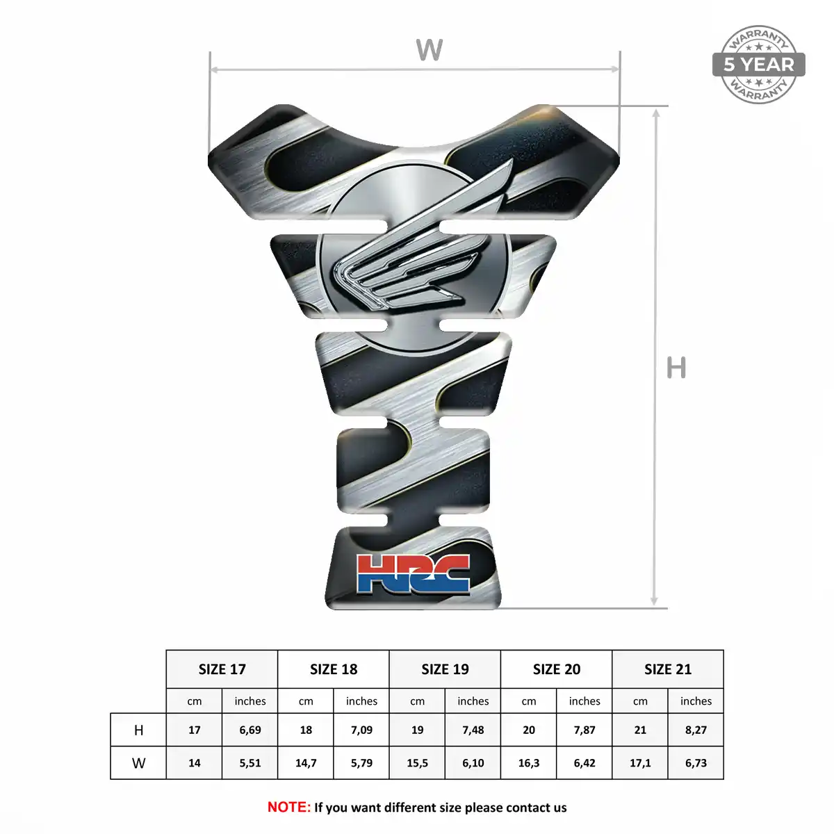 Honda Tank Protector Guard Elite Finish