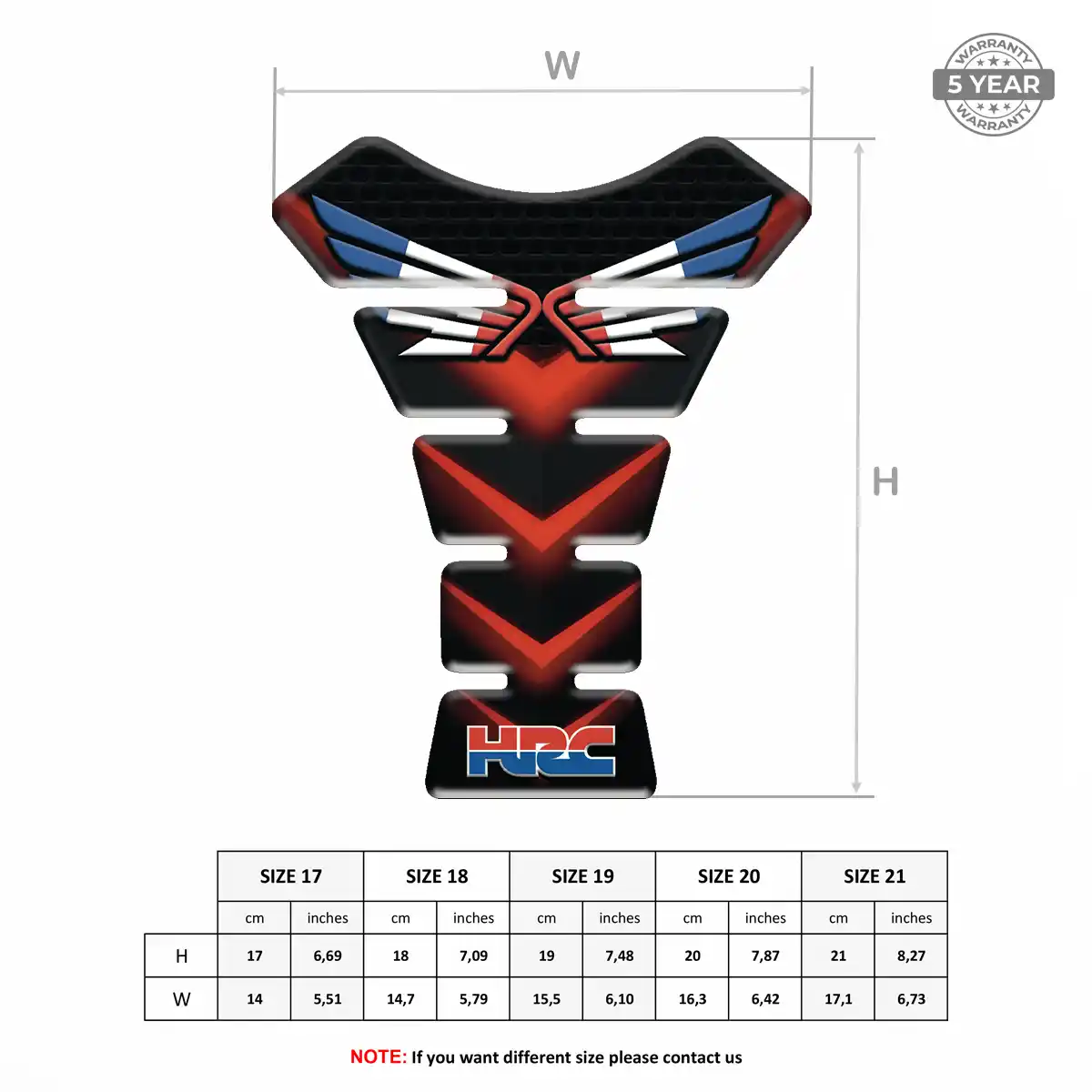 Honda Tank Protector Guard Motorbike Prestige Line
