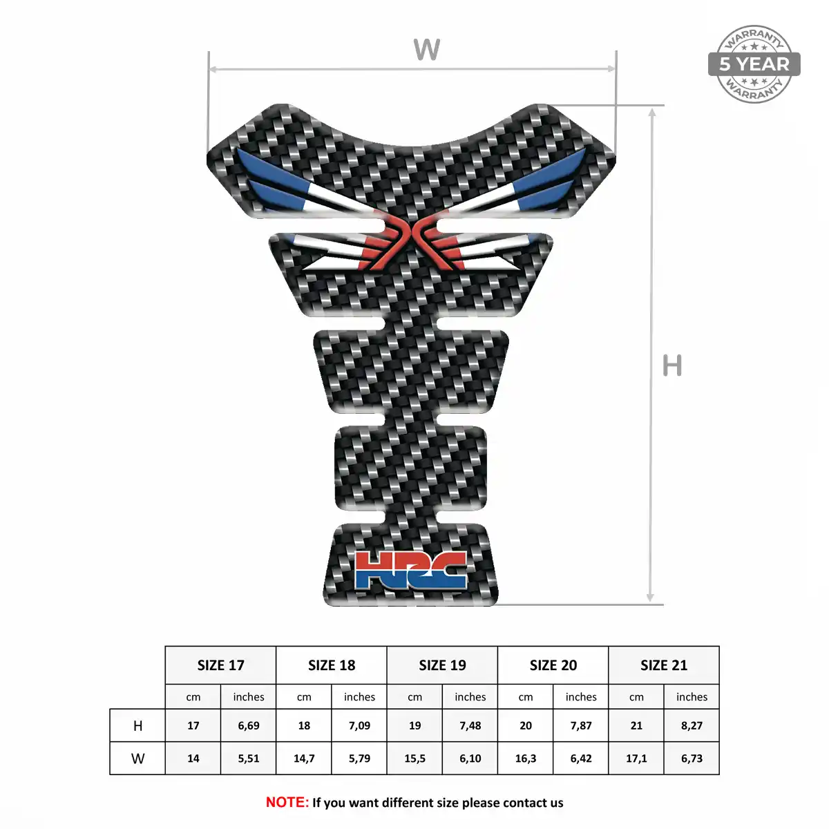 Honda Tank Protector Guard Motorbike Sleek Style