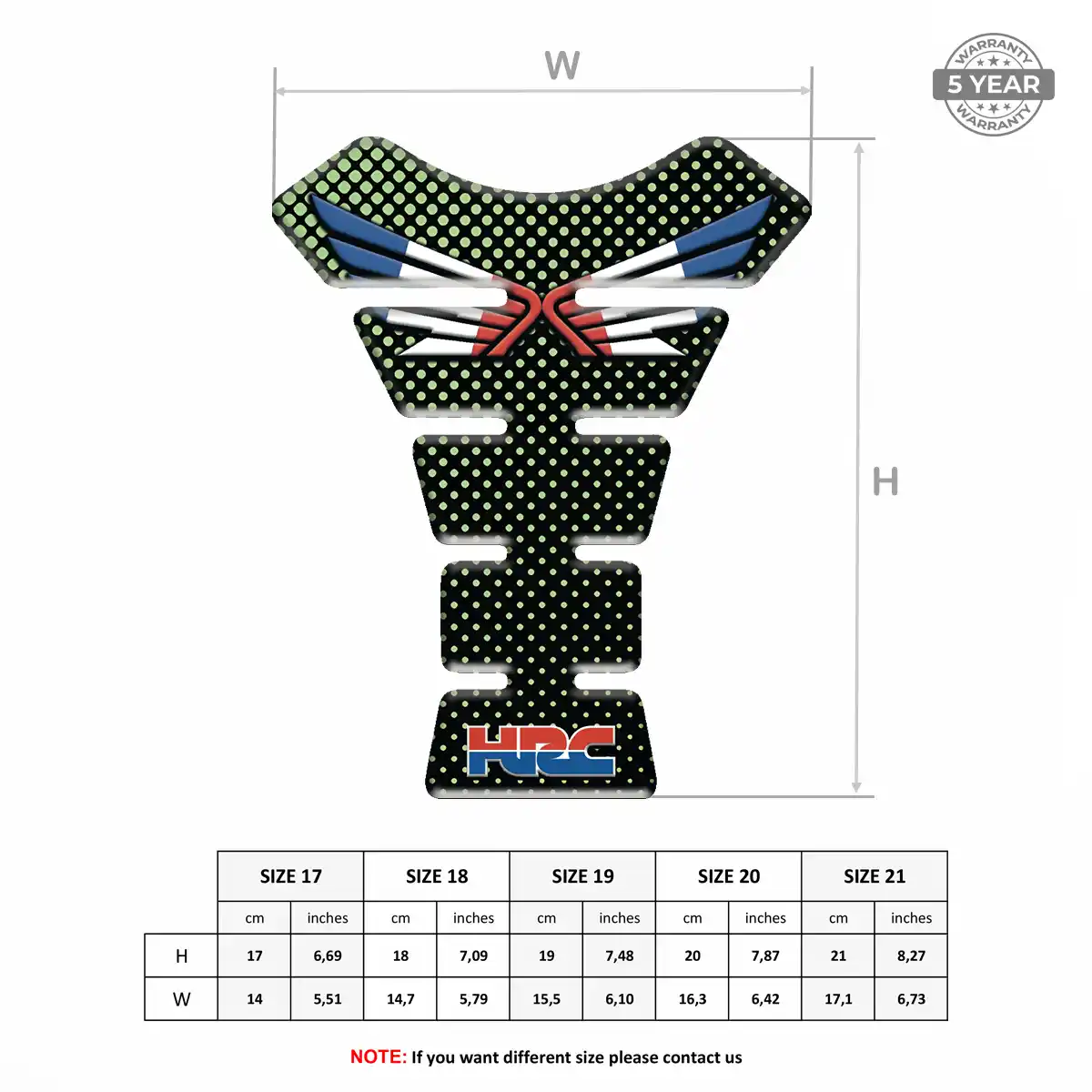 Honda Tank Protector Guard Motorcycle Exclusive Series