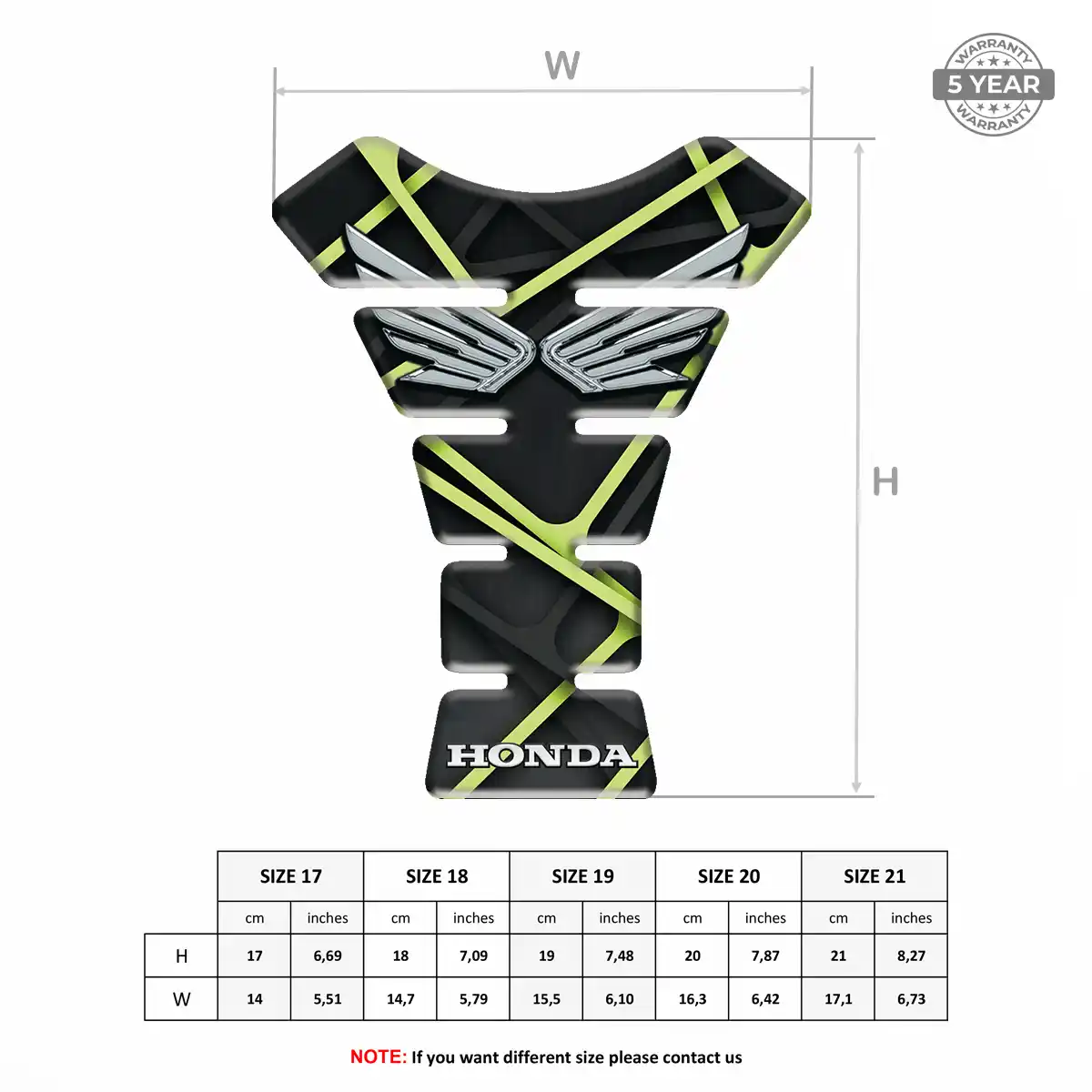 Honda Tank Protector Guard Motorcycle Refined Design