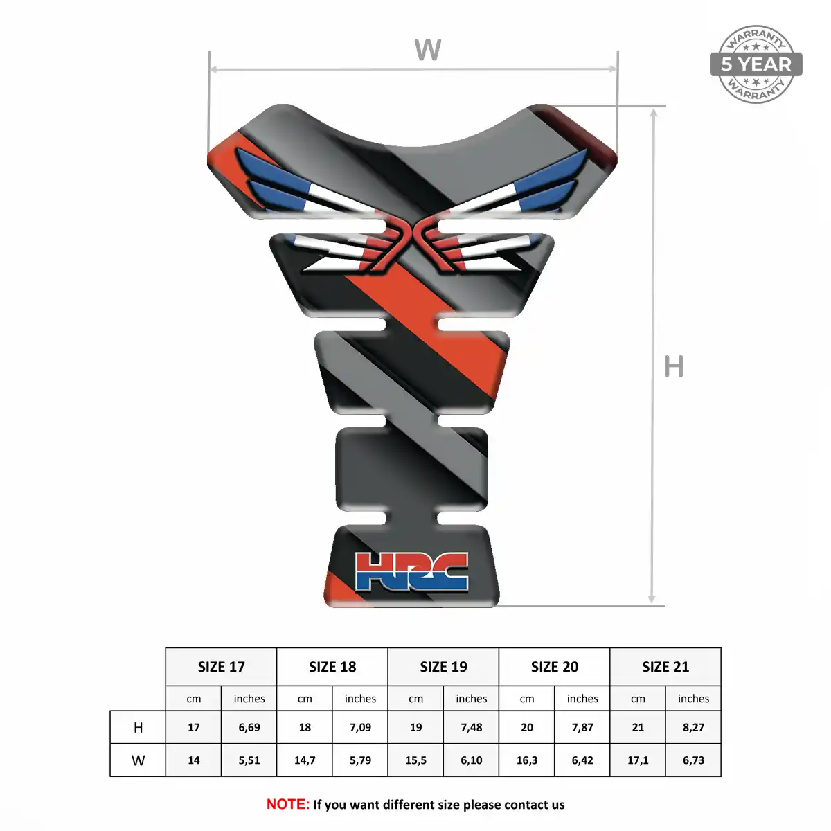 Honda Tank Protector Guard Noble Edition