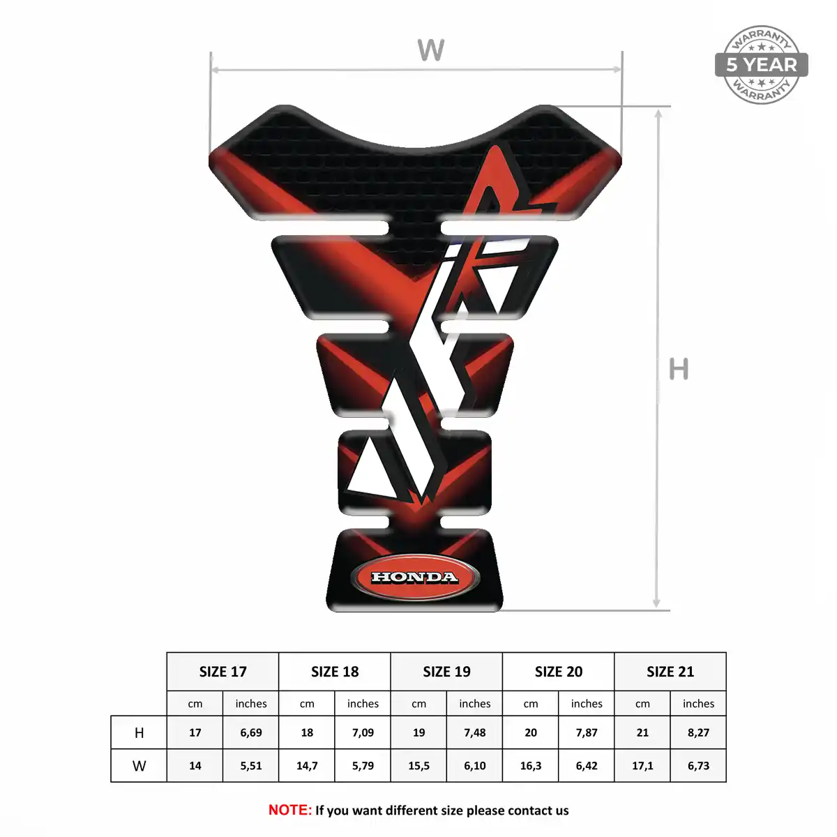 Honda Tank Protector Guard Signature Grade