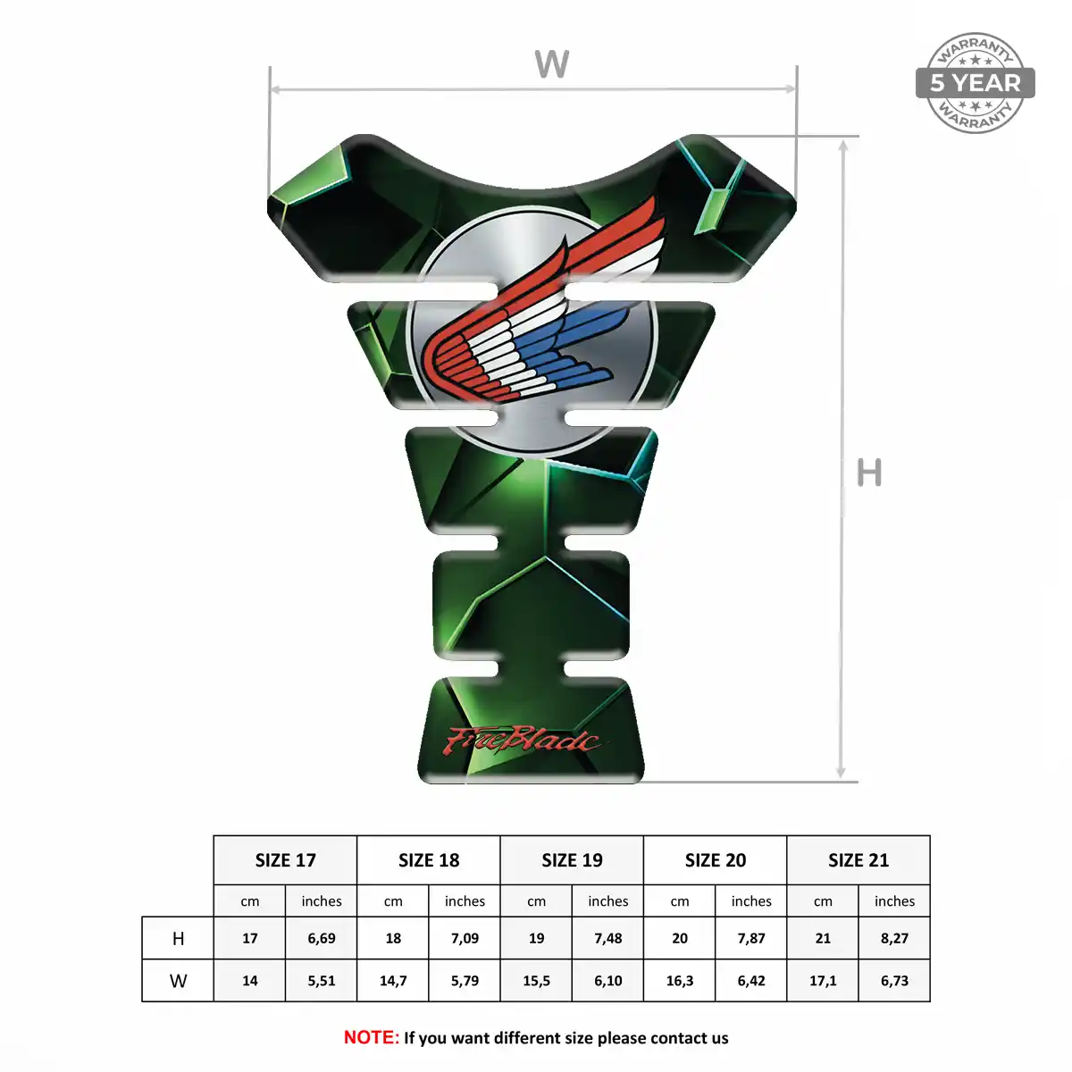 Honda Tank Protector Guard Sleek Style