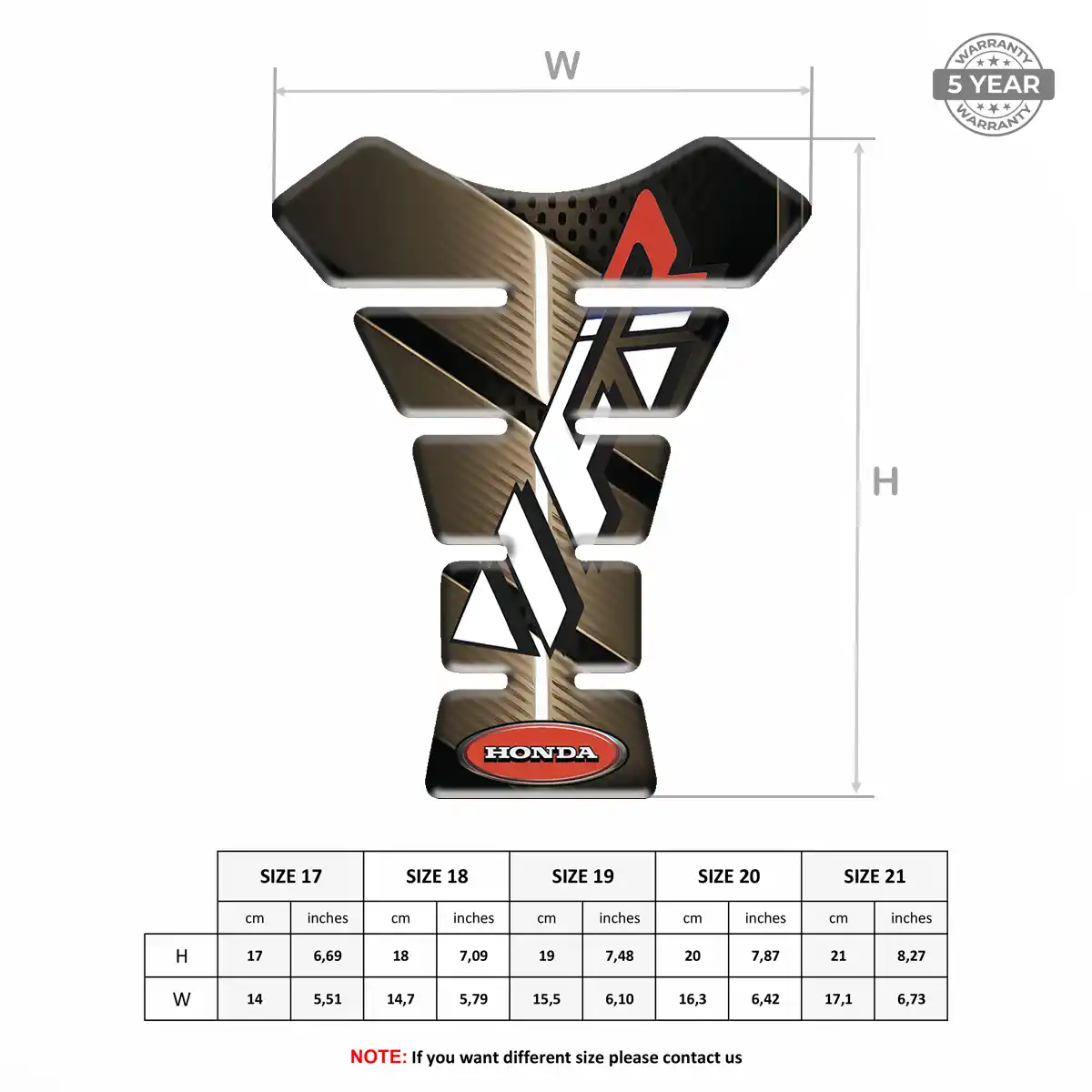 Honda Tank Protector Guard Superior Craft