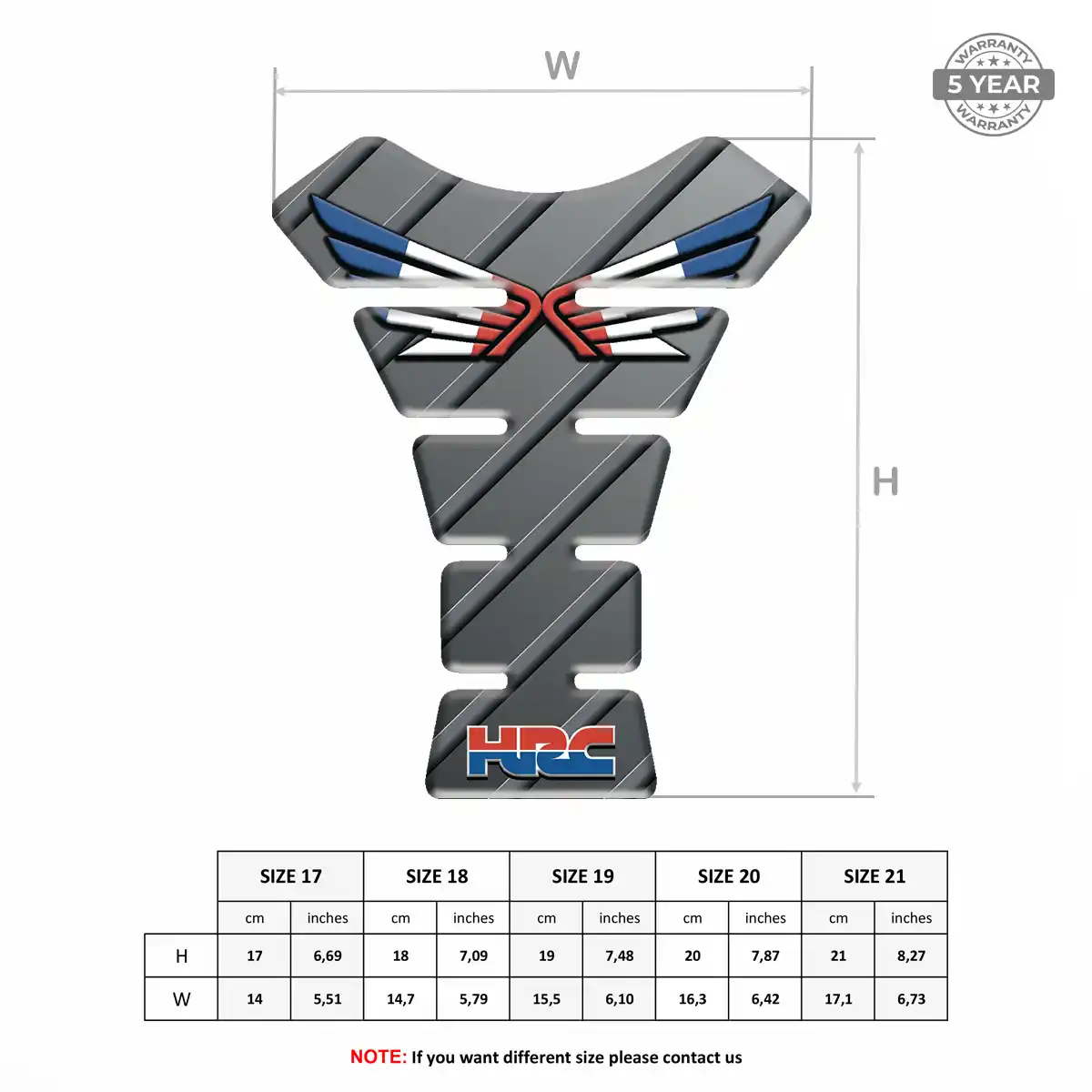 Honda Tank Protector Guards Elite Finish