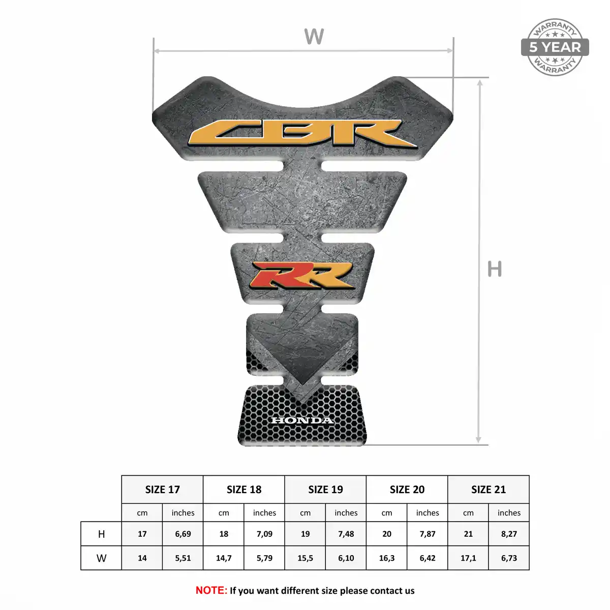 Honda Tank Protector Guards Motorbike Deluxe Edition