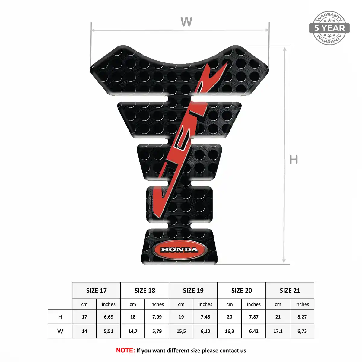 Honda Tank Protector Guards Motorbike Exclusive Series