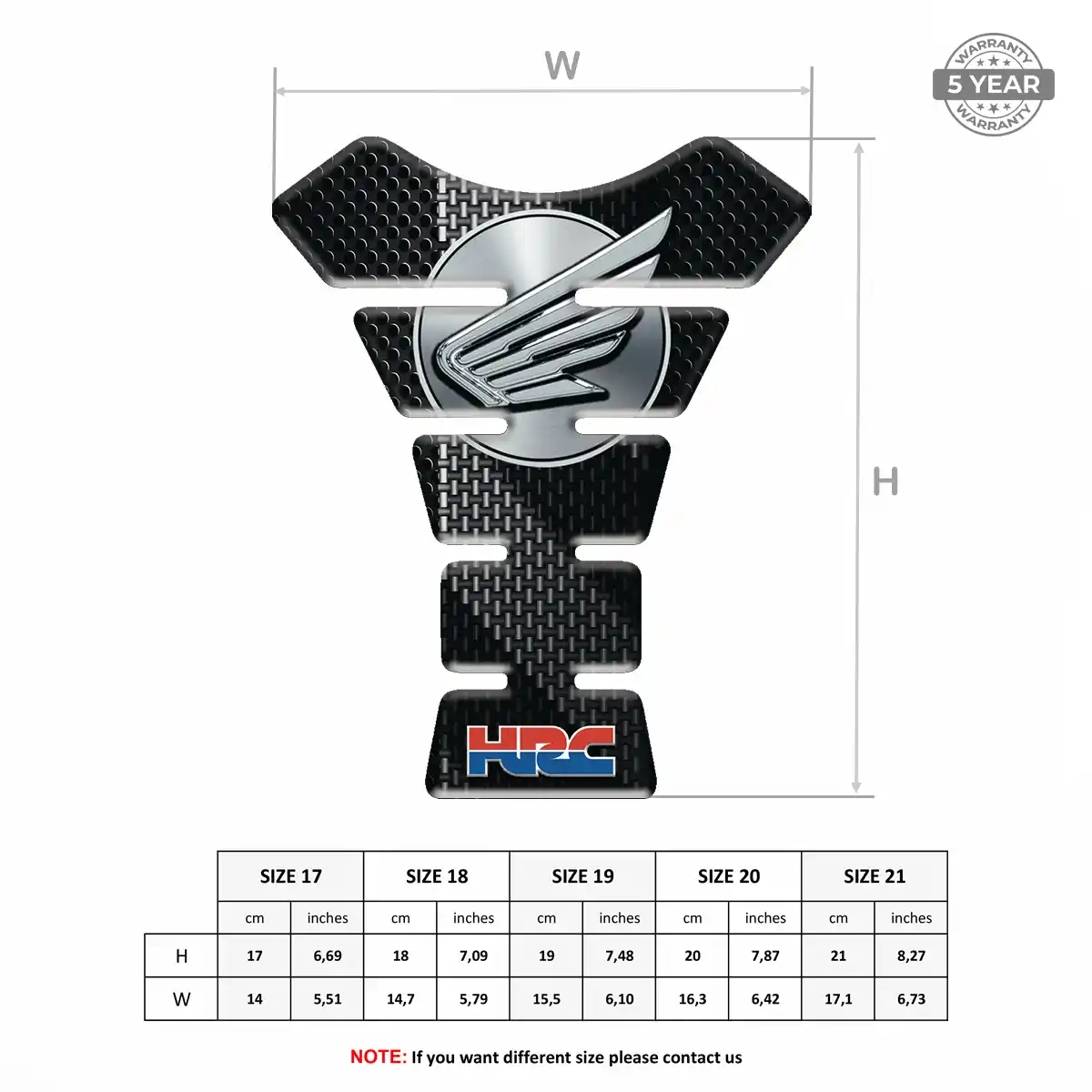 Honda Tank Protector Guards Motorbike Opulent Line