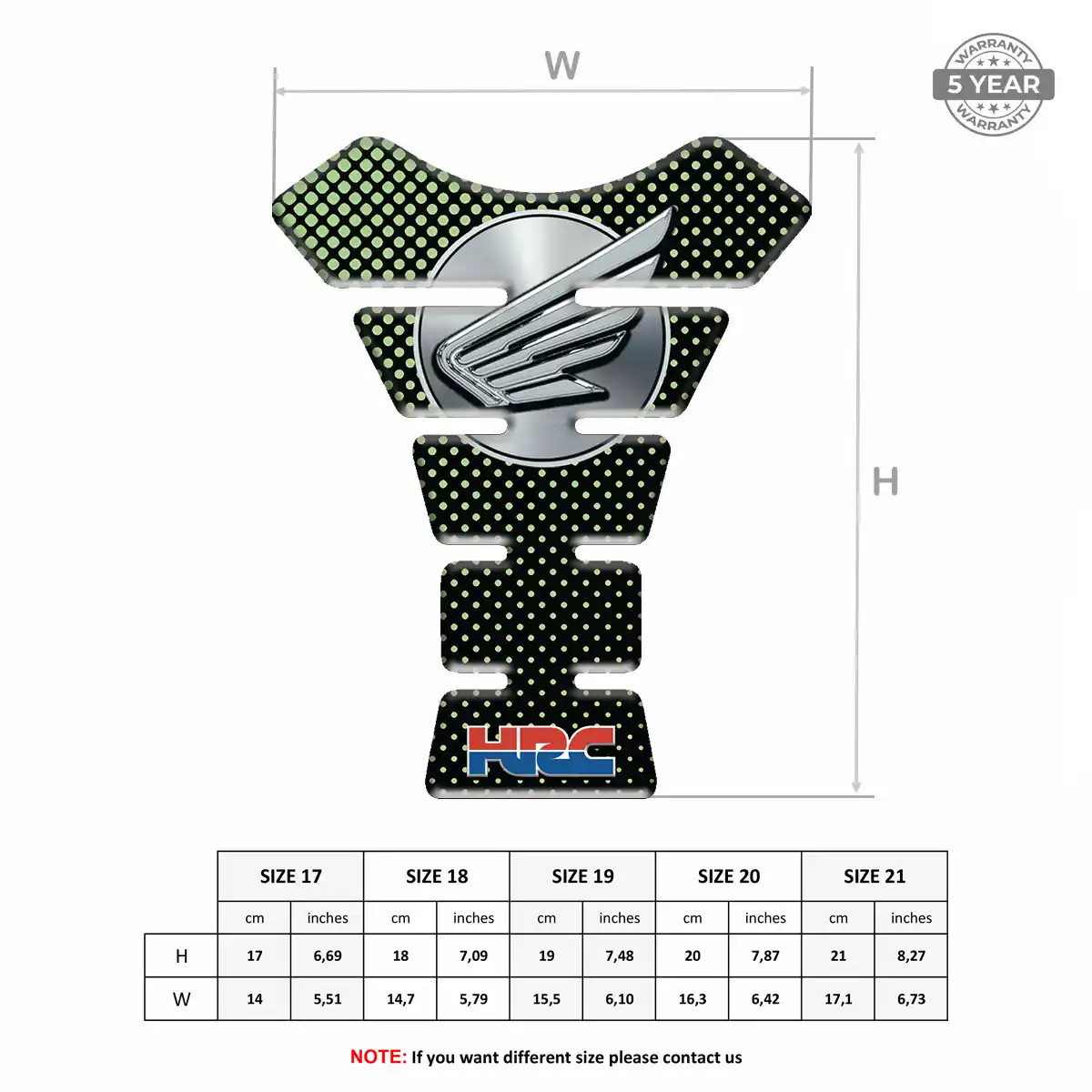 Honda Tank Protector Guards Motorbike Prime Quality