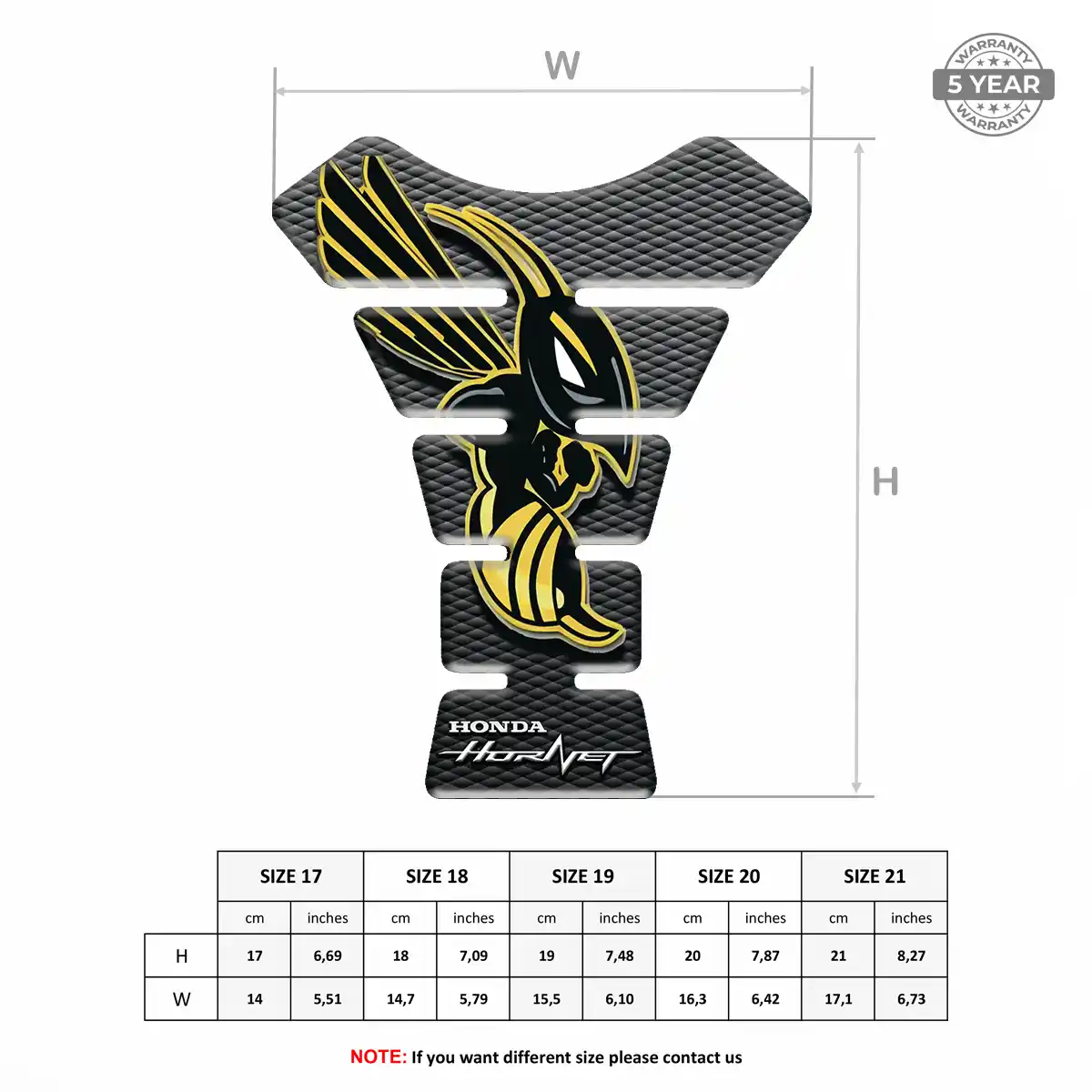 Honda Tank Protector Guards Motorbike Superior Craft