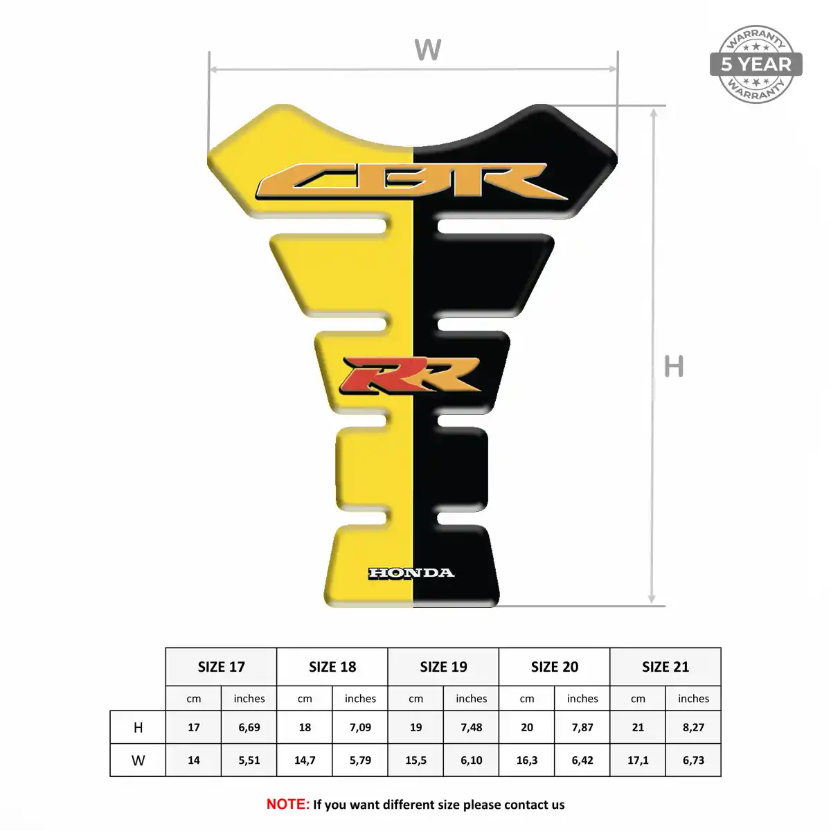Honda Tank Protector Guards Motorcycle Deluxe Edition