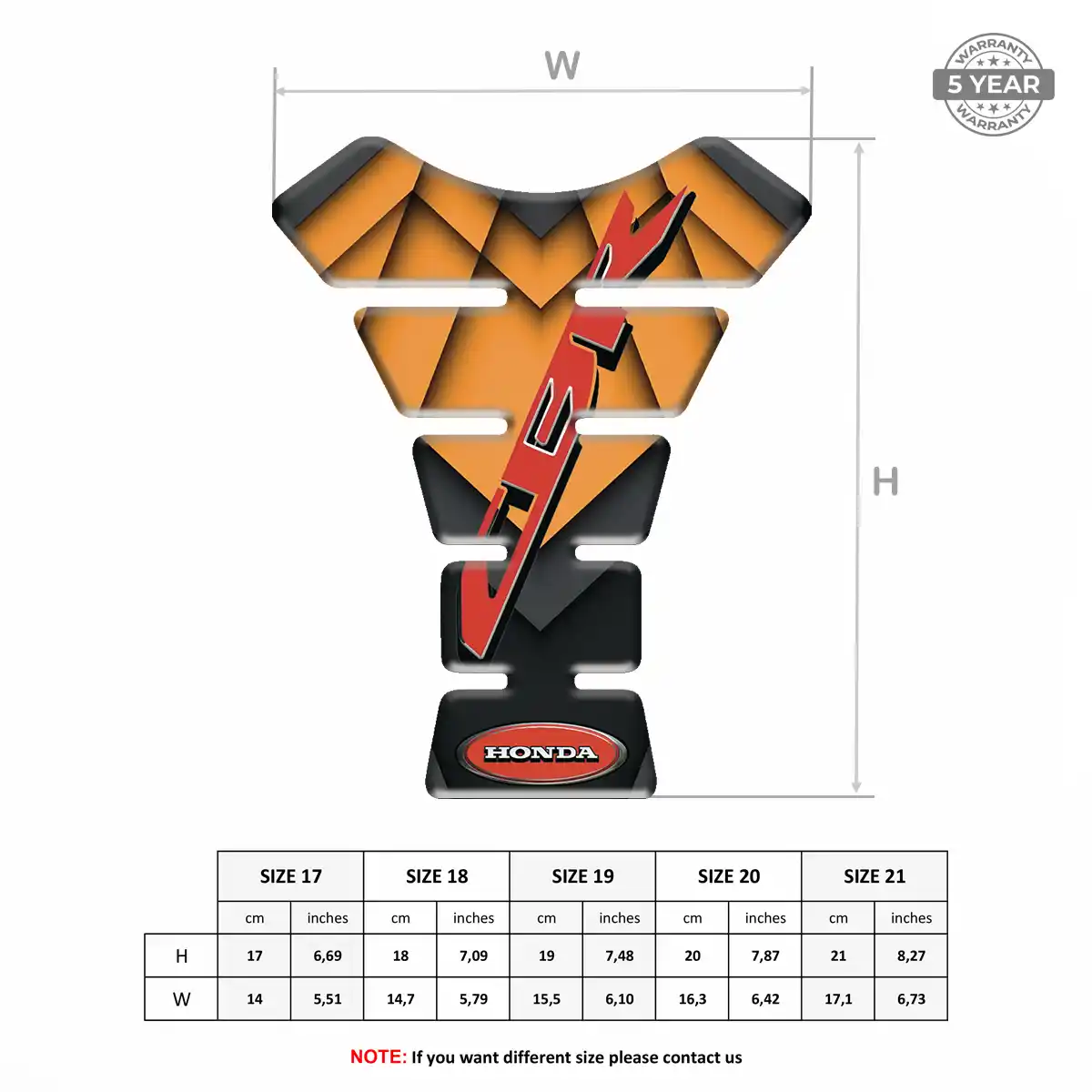 Honda Tank Protector Guards Motorcycle Noble Edition
