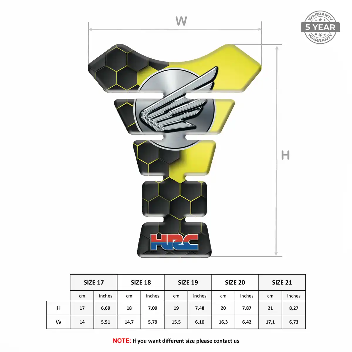 Honda Tank Protector Guards Motorcycle Opulent Line