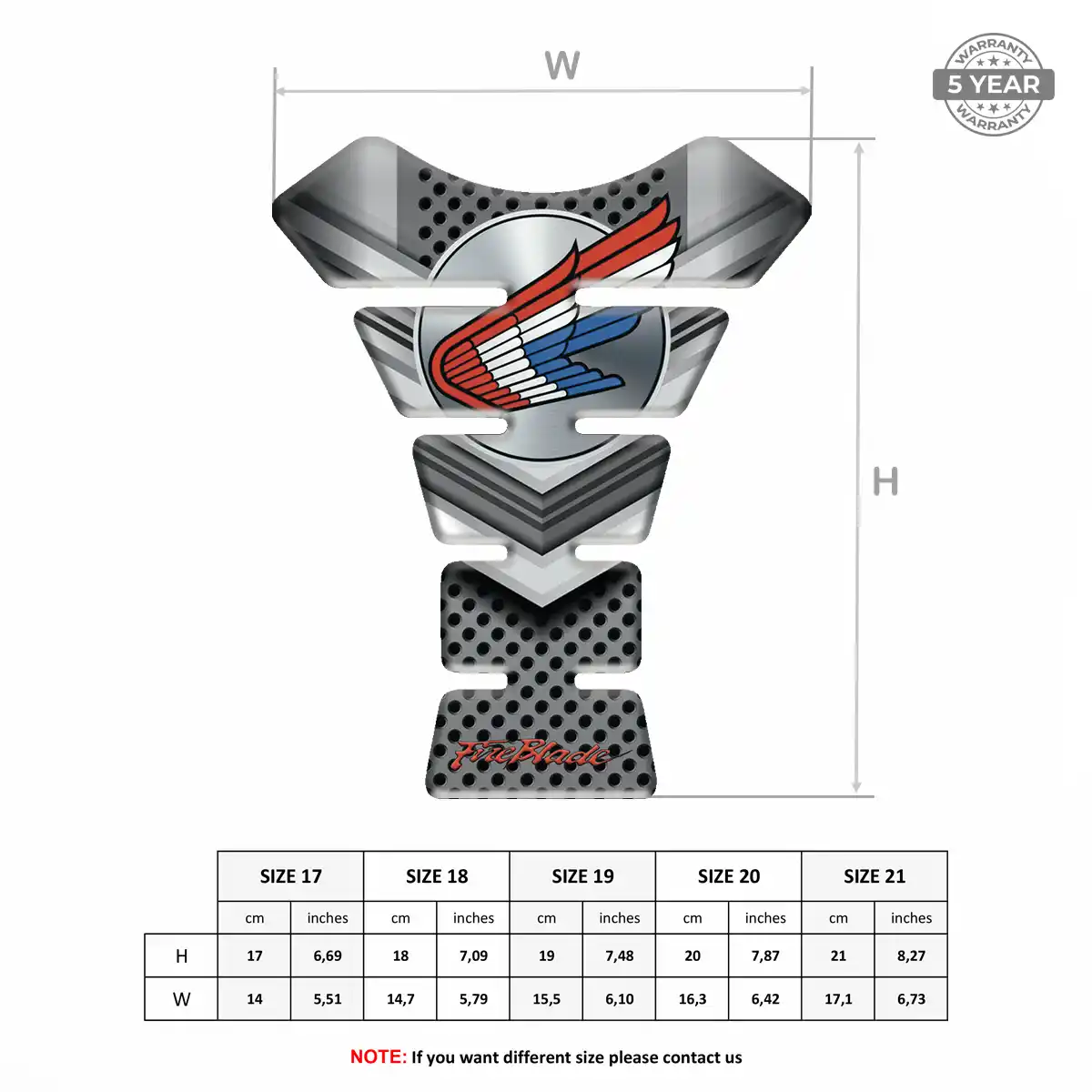 Honda Tank Protector Guards Motorcycle Refined Design