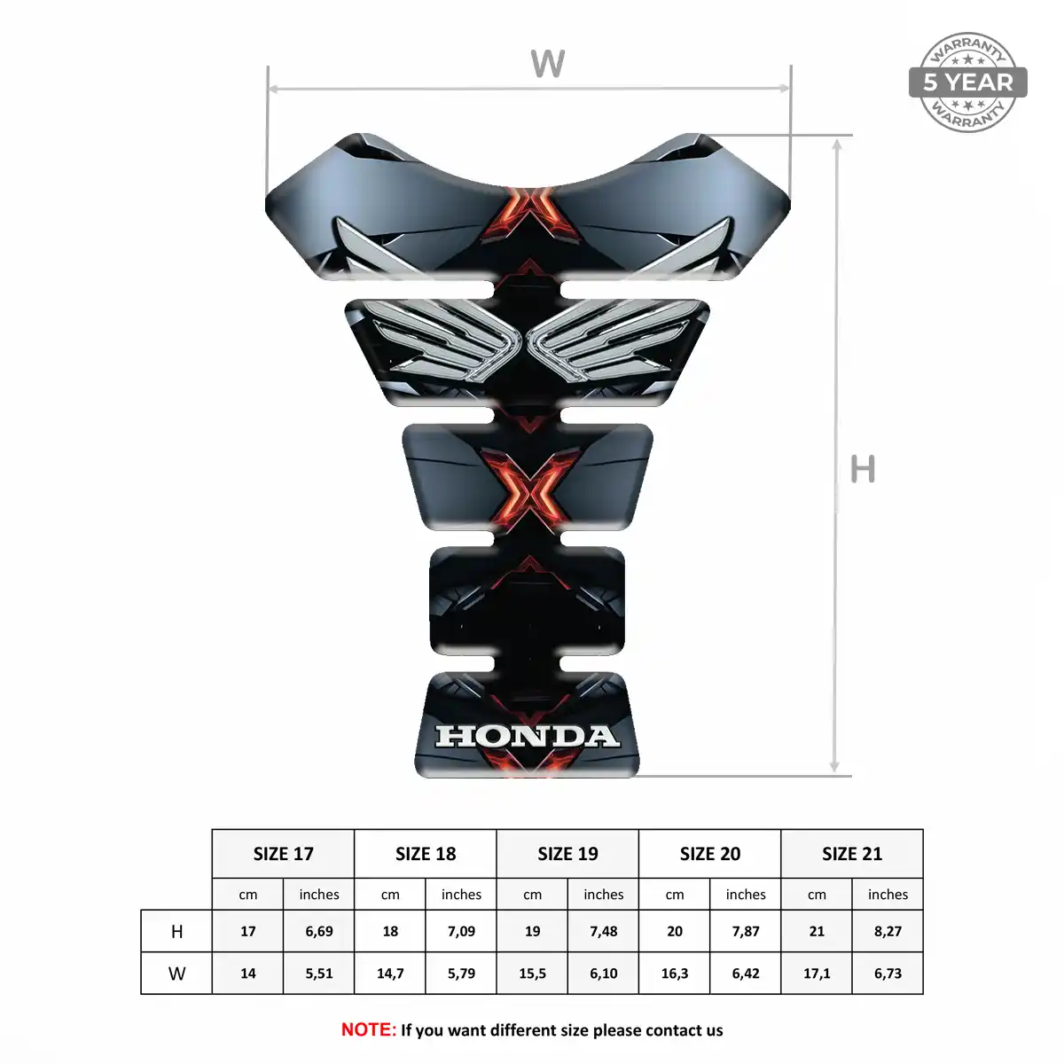 Honda Tank Protector Guards Prime Quality