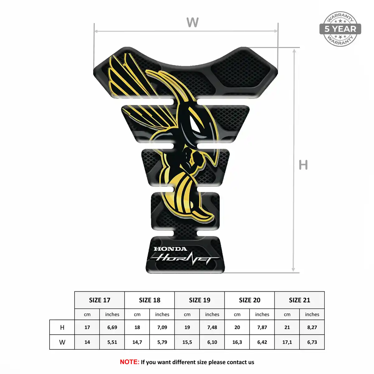 Honda Tank Protector Guards Signature Grade