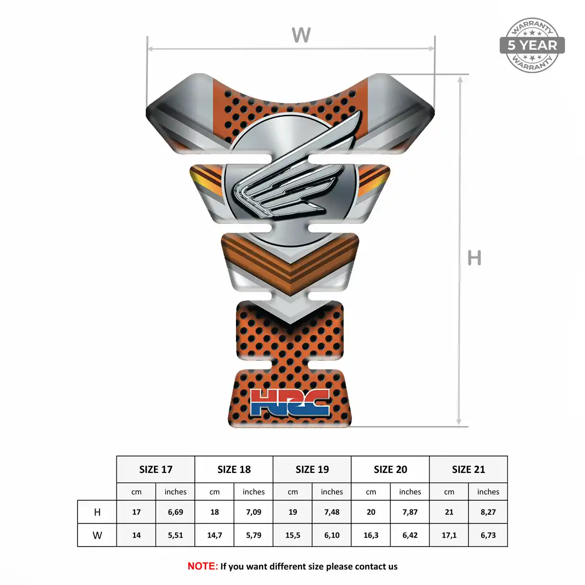 Honda Tank Protector Motorbike Deluxe Edition