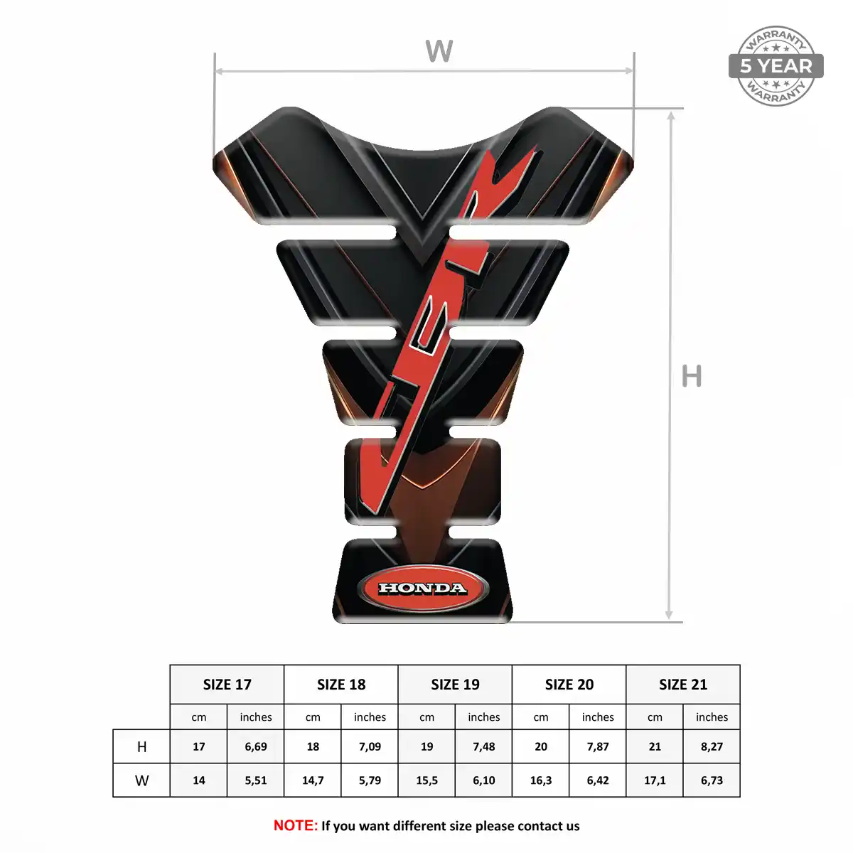 Honda Tank Protector Motorbike Elite Edition