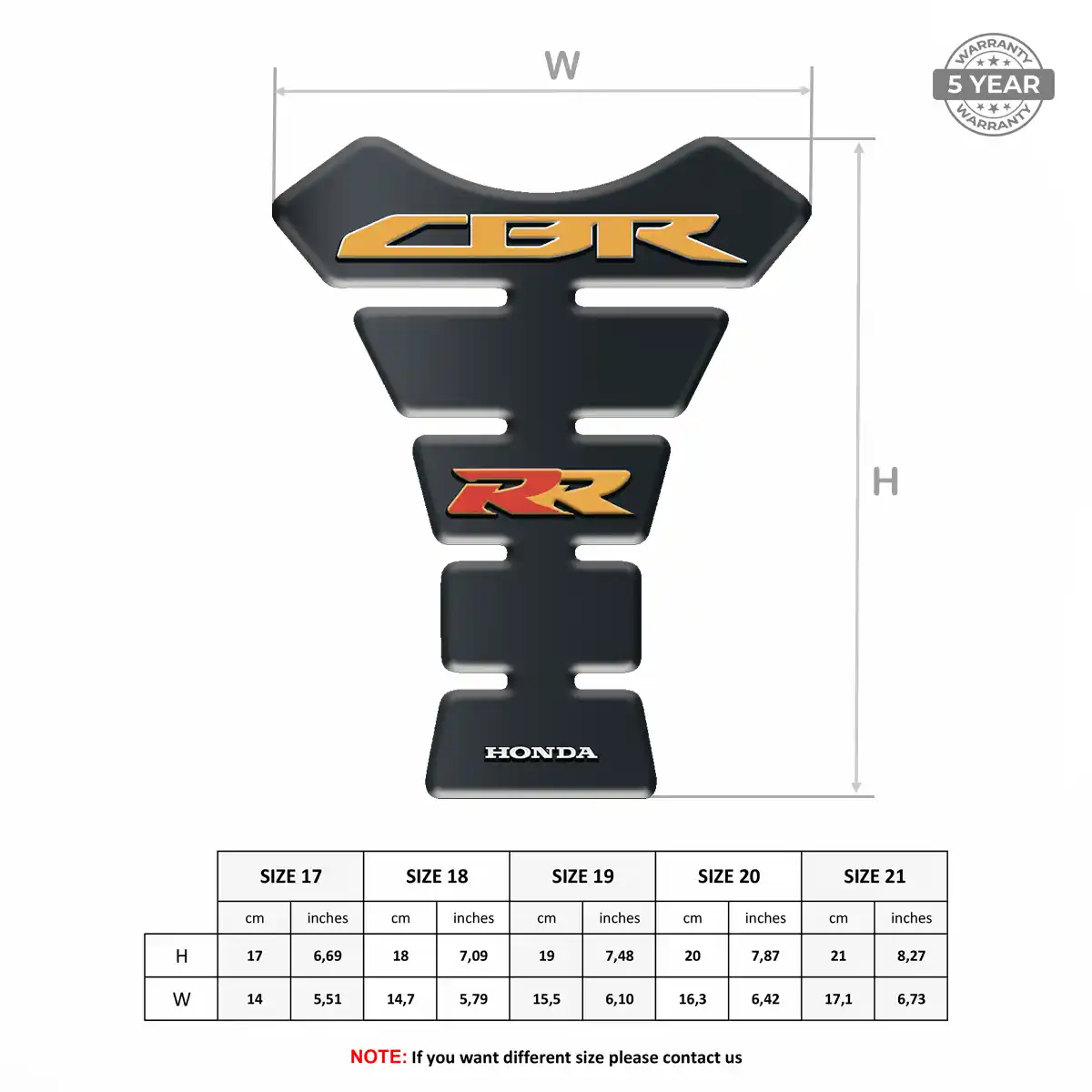 Honda Tank Protector Motorbike Exclusive Series