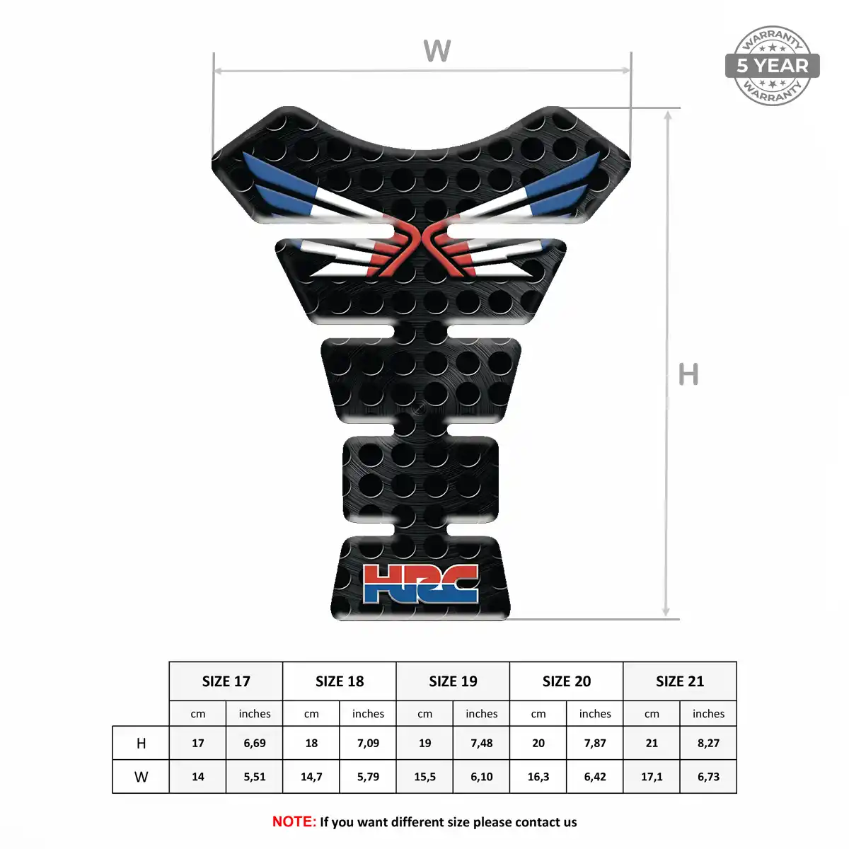 Honda Tank Protector Motorbike Signature Grade