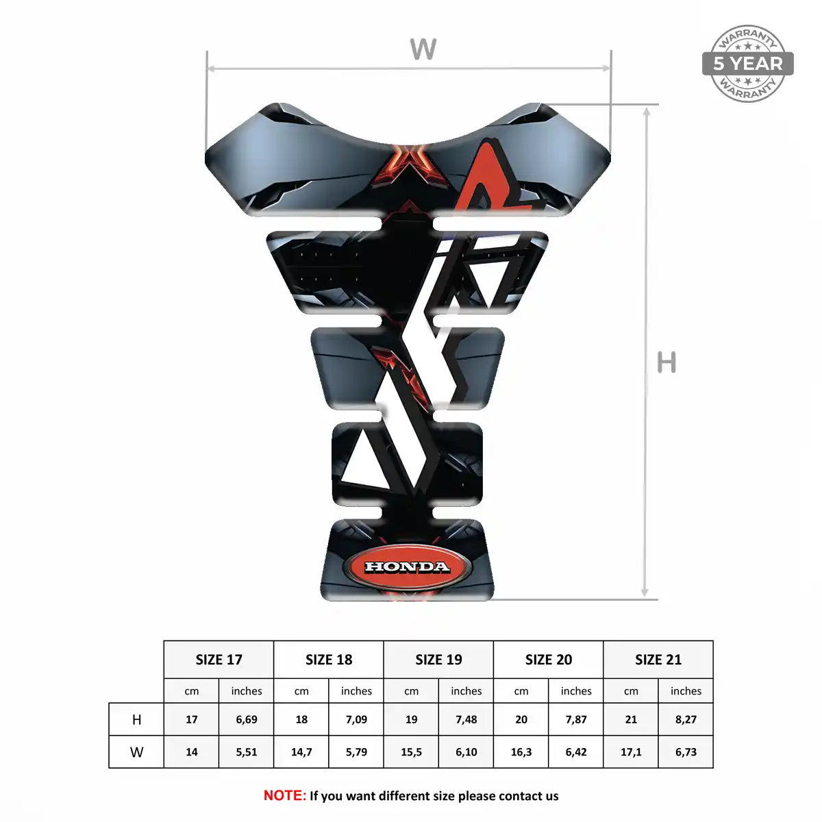 Honda Tank Protector Motorcycle Noble Edition
