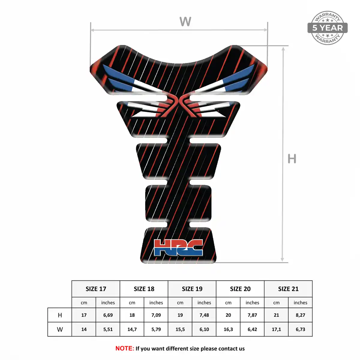 Honda Tank Protector Motorcycle Refined Design