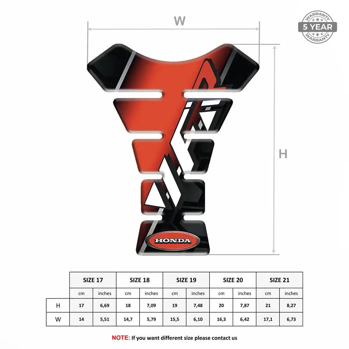 Honda Tank Protector Opulent Line