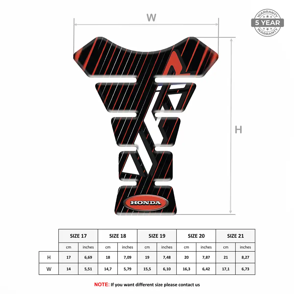 Honda Tank Protector Pad Elite Edition
