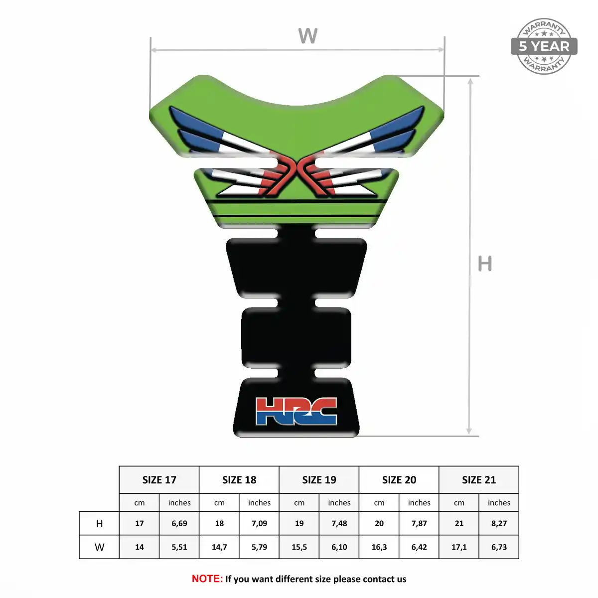 Honda Tank Protector Pad Motorbike Deluxe Edition