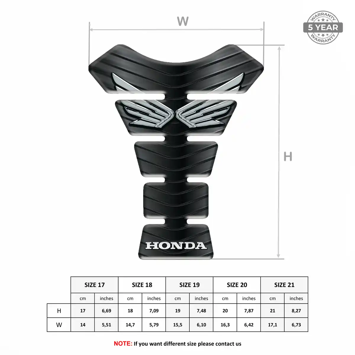 Honda Tank Protector Pad Motorbike Exclusive Series