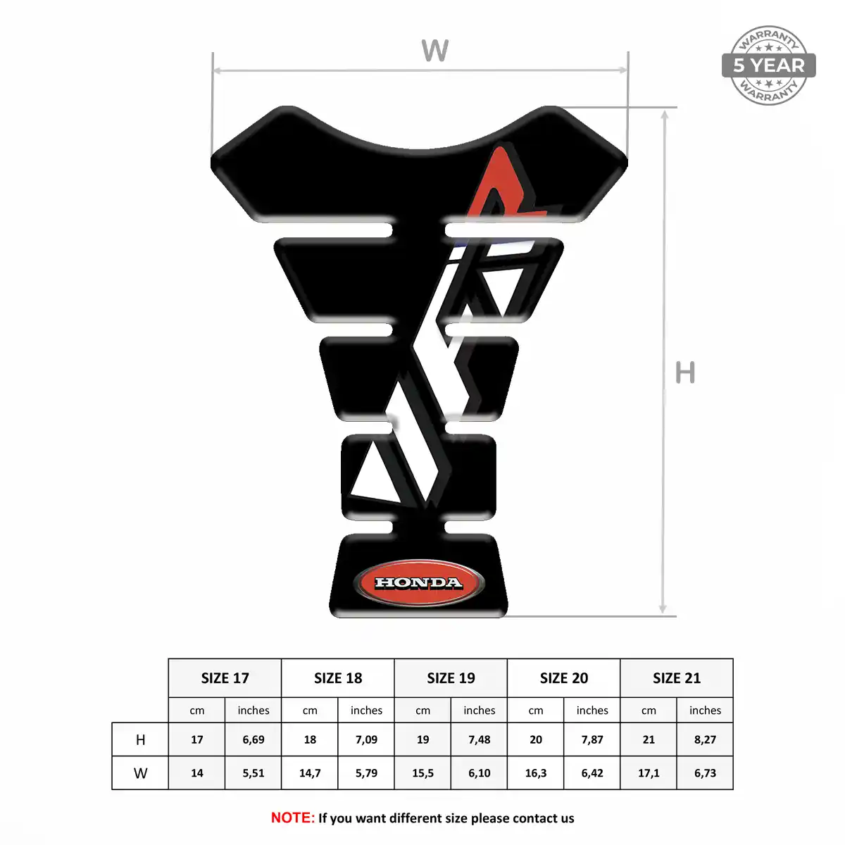 Honda Tank Protector Pad Noble Edition