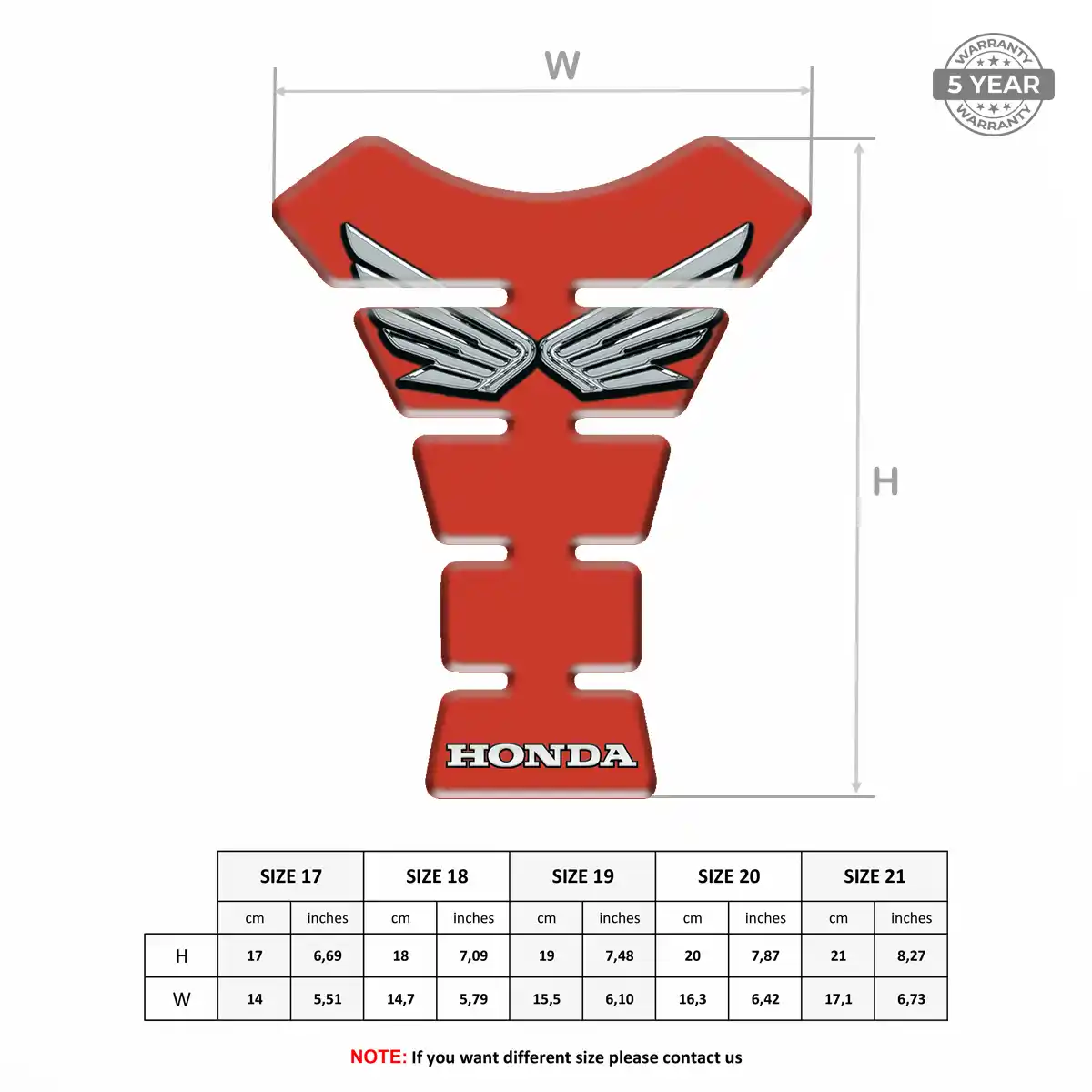 Honda Tank Protector Pad Prestige Line