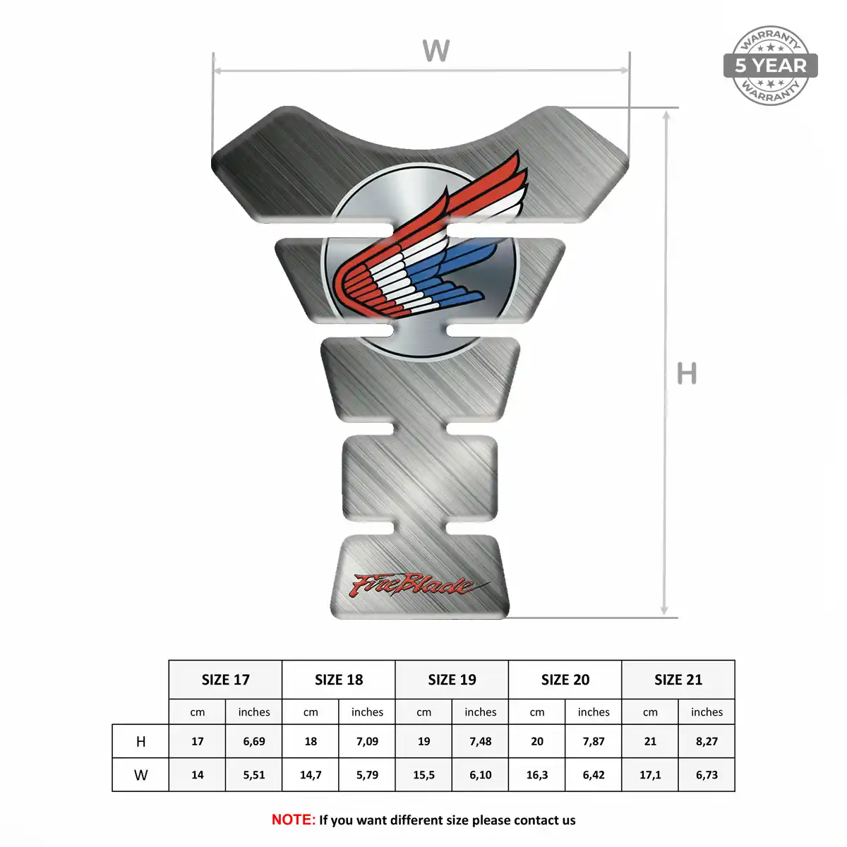 Honda Tank Protector Pad Refined Design