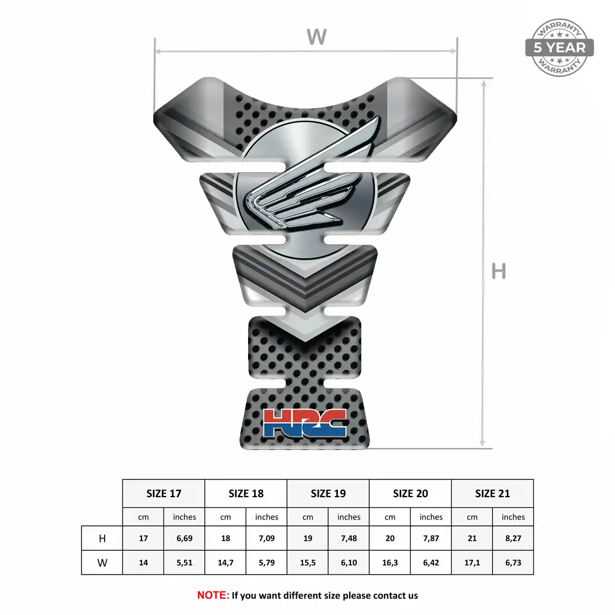 Honda Tank Protector Pads Deluxe Edition